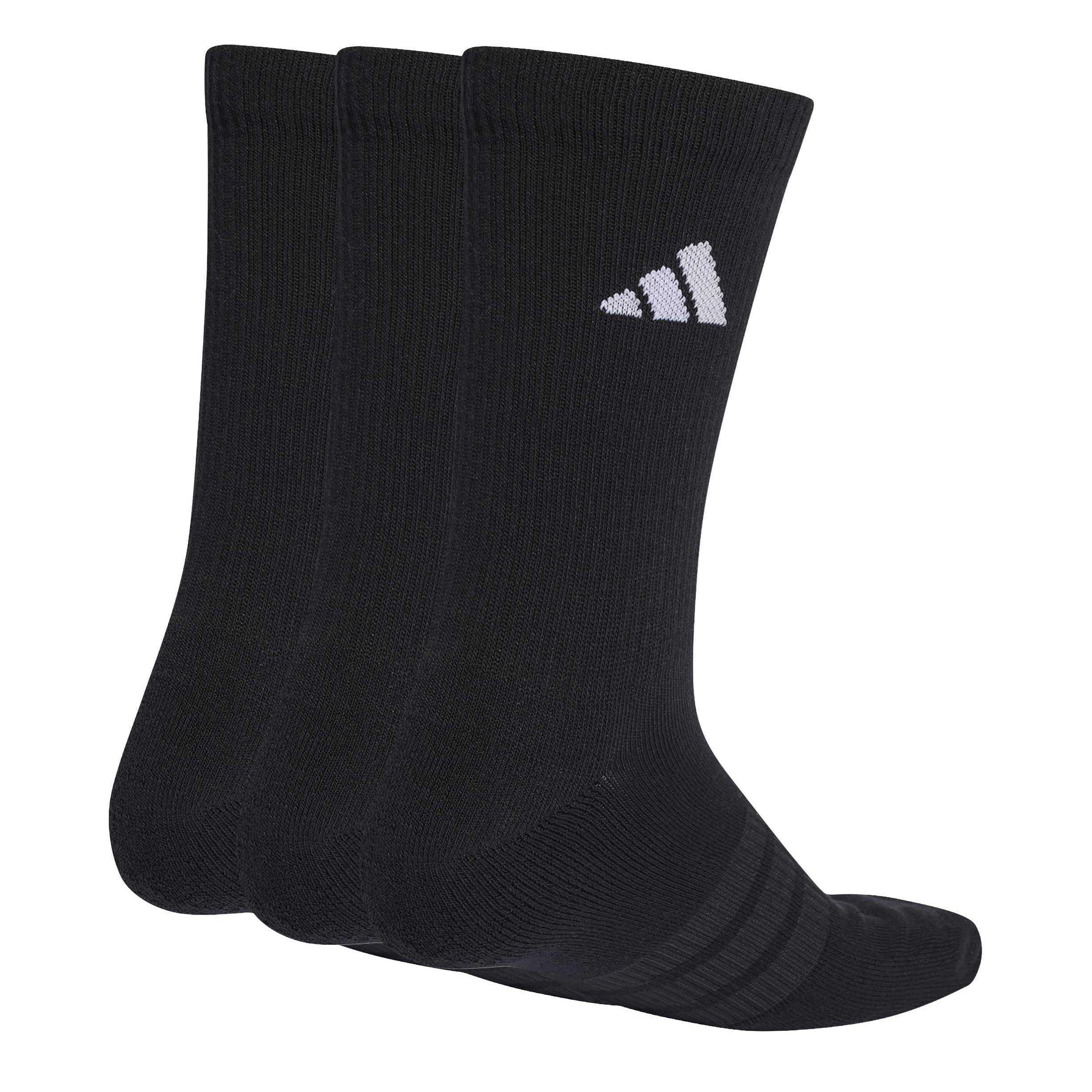 Black/White - adidas - Cushioned Crew Socks 3 Pairs - 1