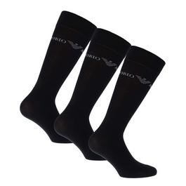 Emporio Armani 3 Pack of Jacquard Logo Socks