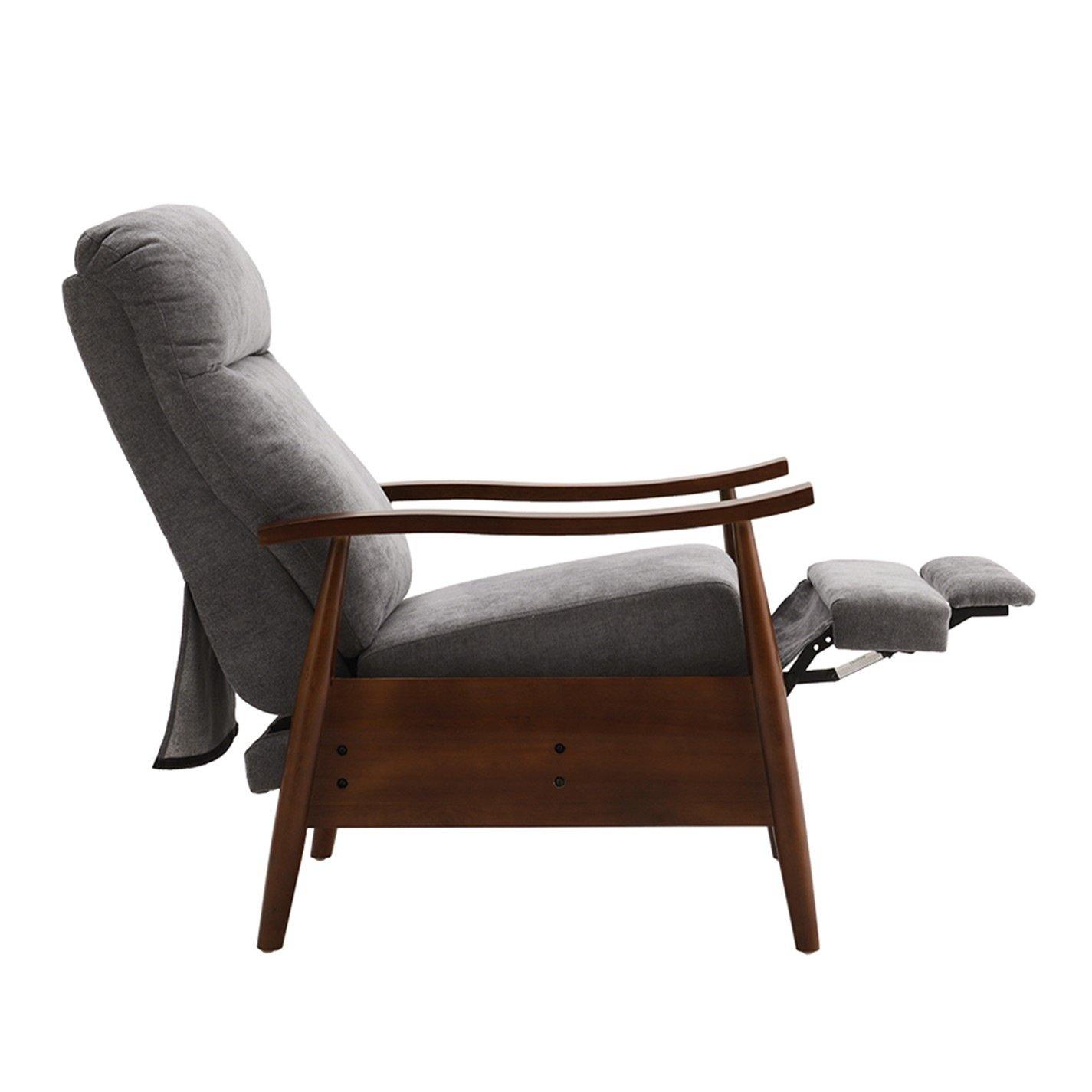 Dark Grey Brown - Kabinet UK - Manual Recliner Armchair - 4