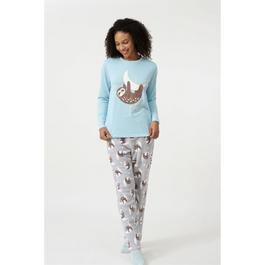 Linea Ladies Sloth Pyjama and Sock Gift Set