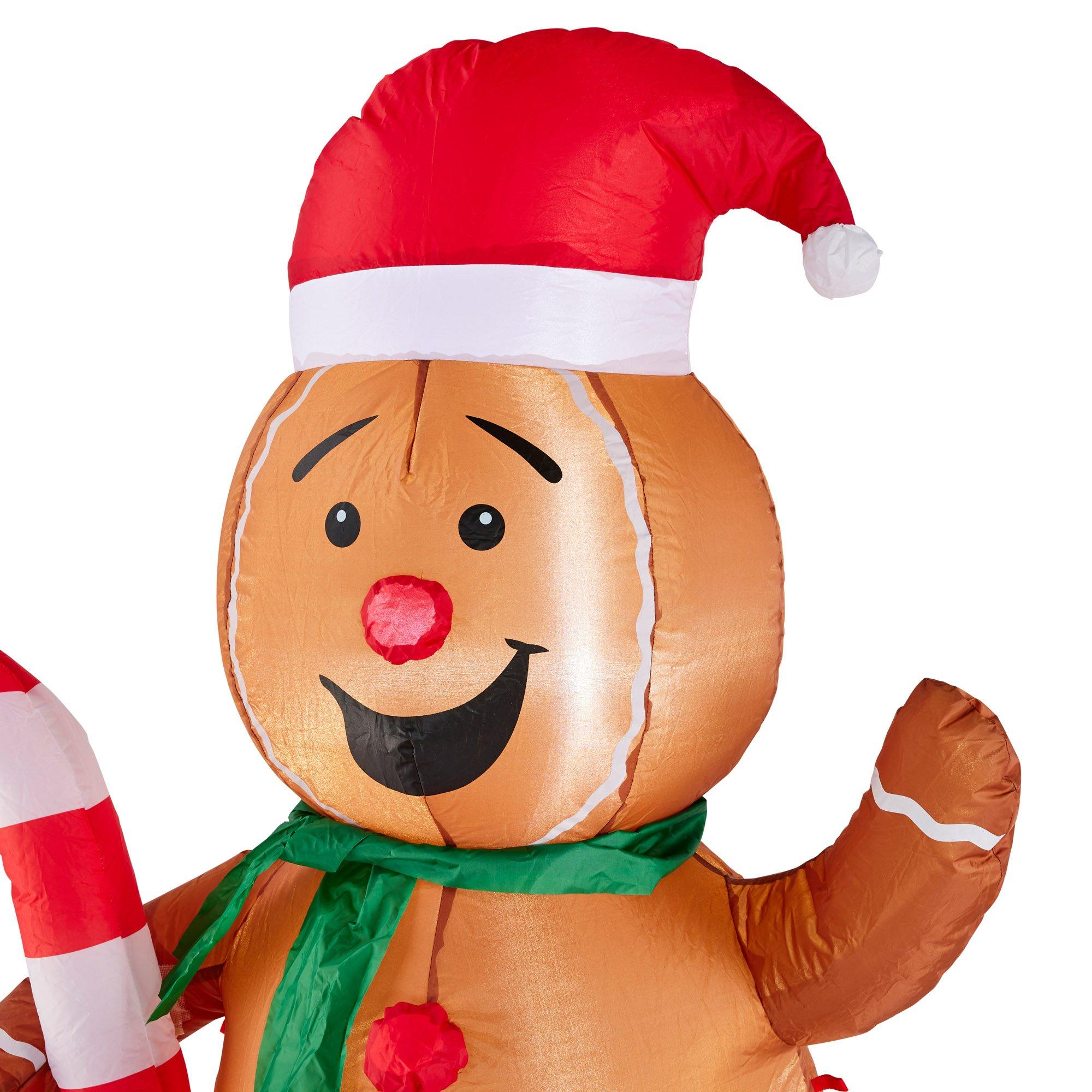 Multi - Unknown - Inflatable Christmas Ginger Bread Man 1.5m - 2