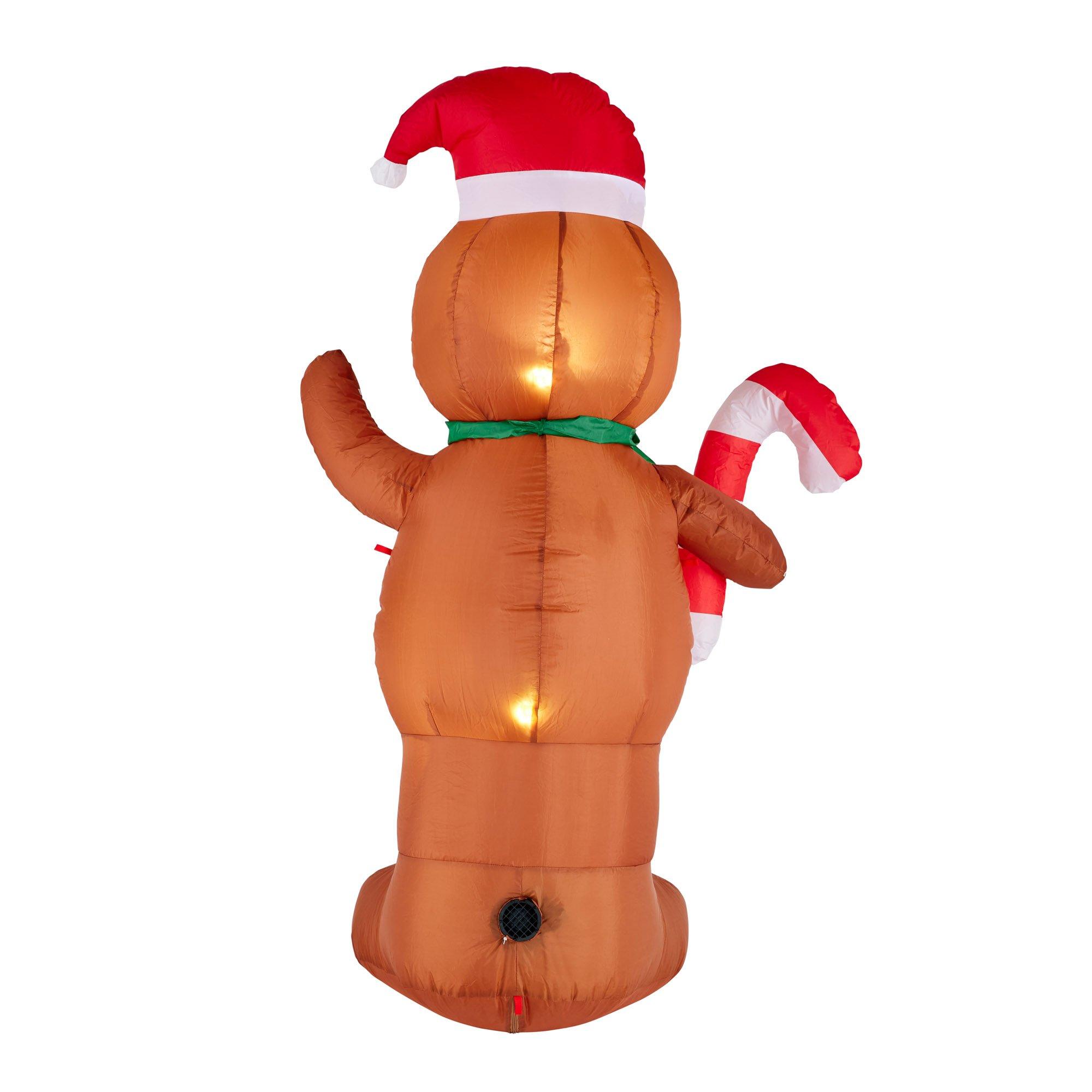 Multi - Unknown - Inflatable Christmas Ginger Bread Man 1.5m - 3