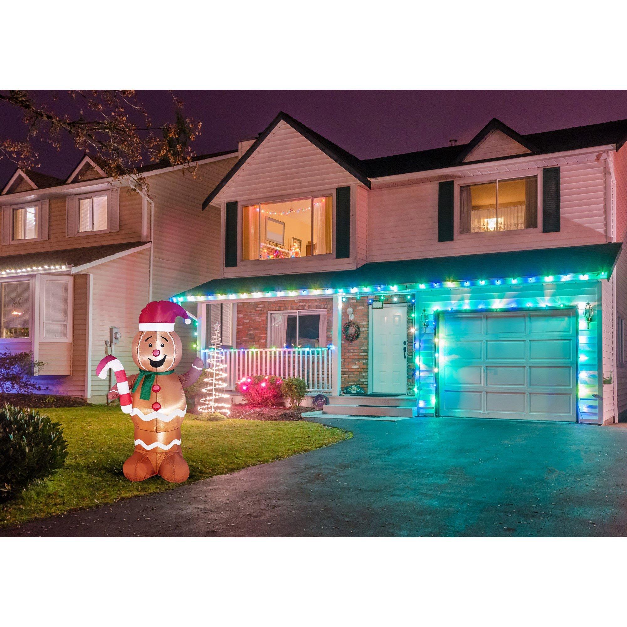 Multi - Unknown - Inflatable Christmas Ginger Bread Man 1.5m - 6