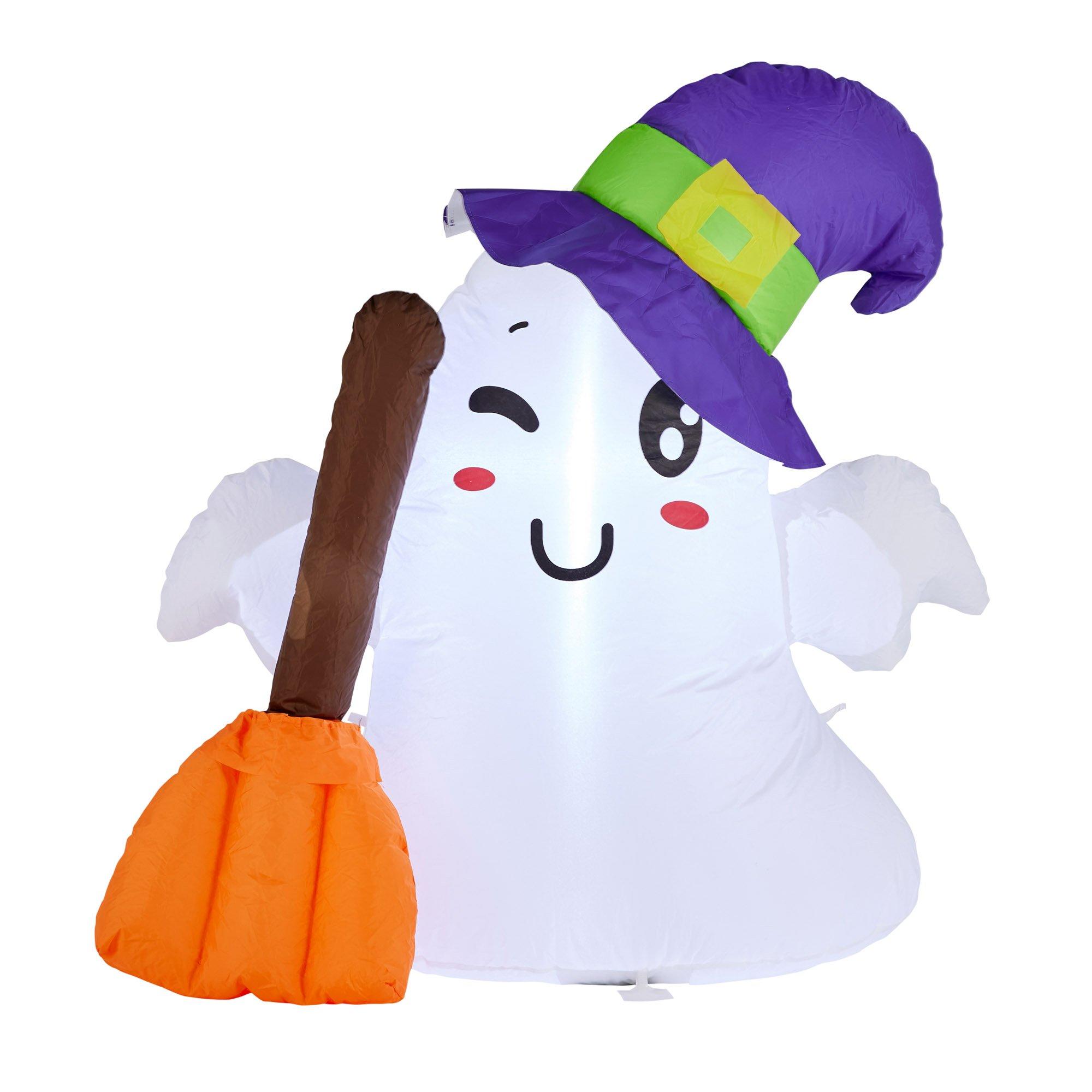 Multi - SO House - Inflatable  - Halloween Ghost In Hat - 1m - 3