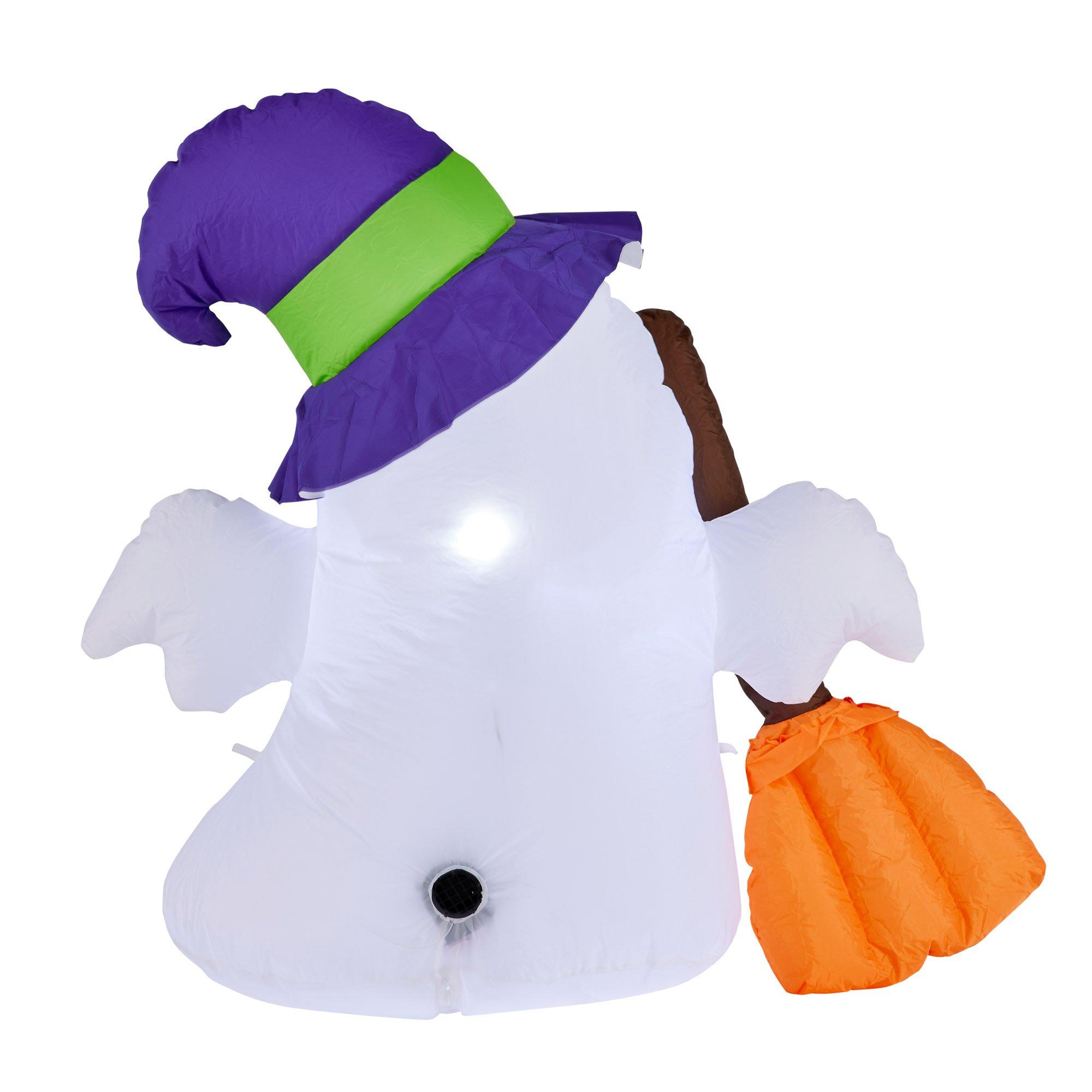 Multi - SO House - Inflatable  - Halloween Ghost In Hat - 1m - 4