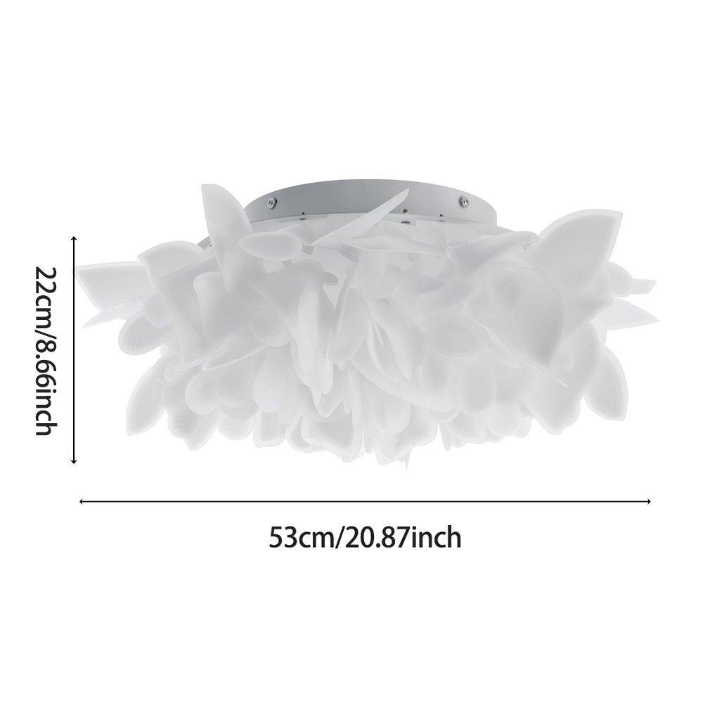 White - Kabinet UK - 53cm Diameter Dimmable Fixture Ceiling Light - 4