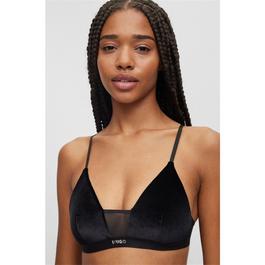 Hugo Velvet Triangle Bralette