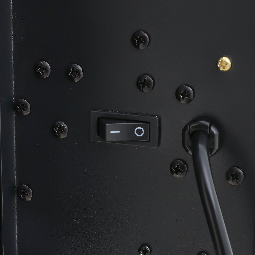 Black - Kabinet UK - 60inch Wall Mounted Electric Fireplace - 8