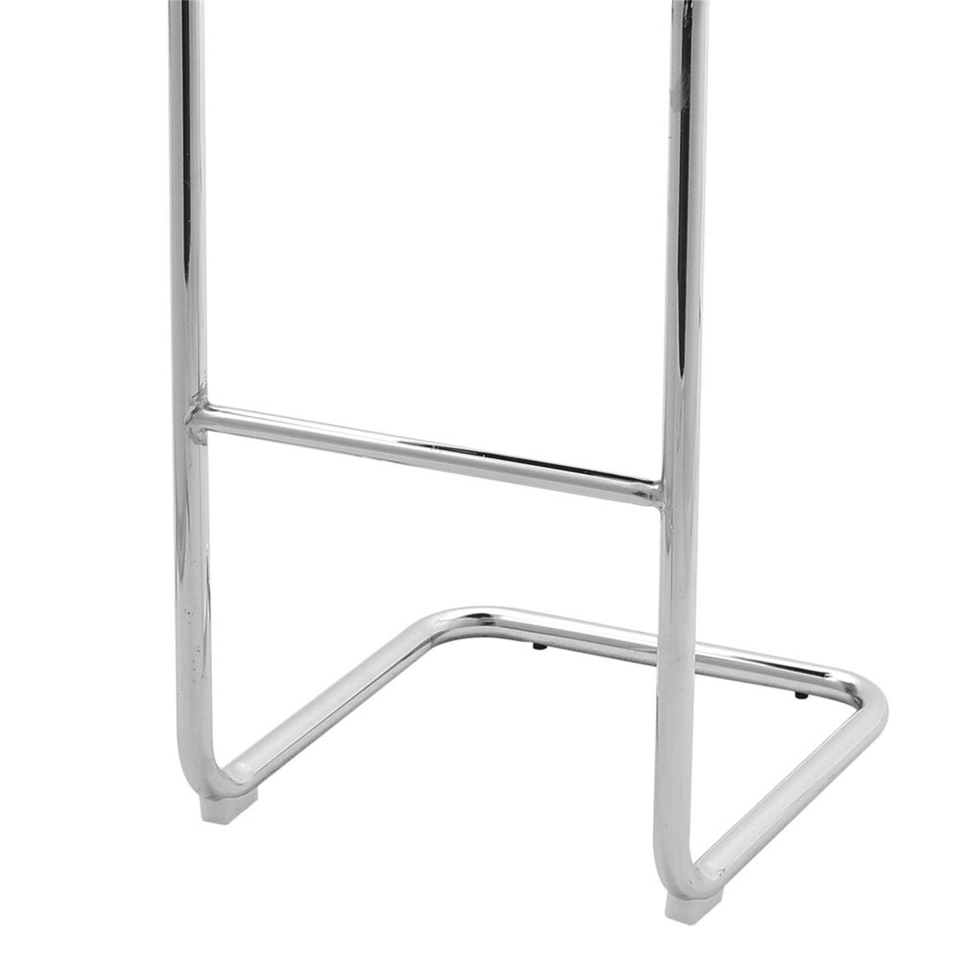 Grey - Kabinet UK - 2 Pcs Grey PU Bar Stools with Backrest - 7
