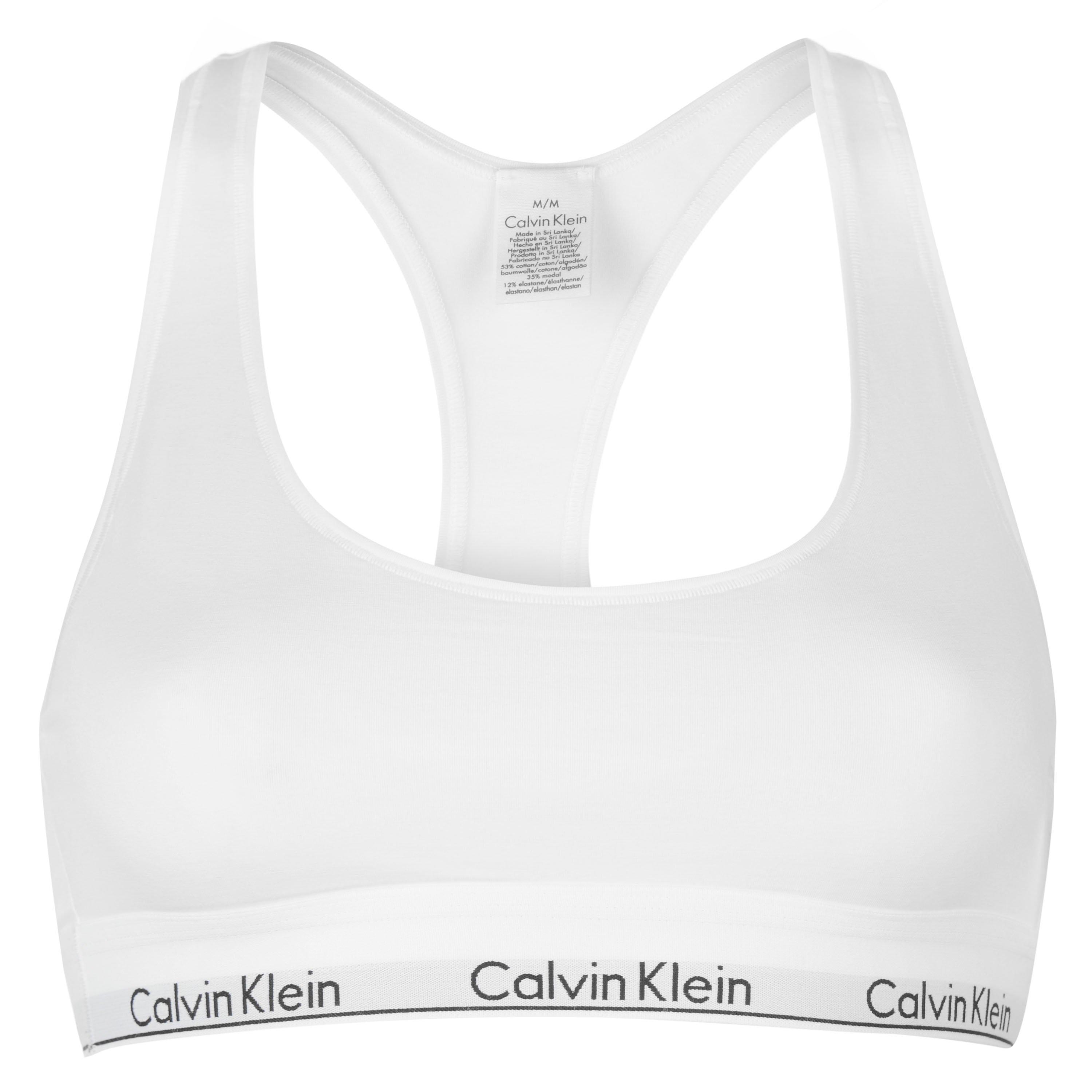 Blanc - Calvin Klein - Modern Cotton Logo Bralette - 1