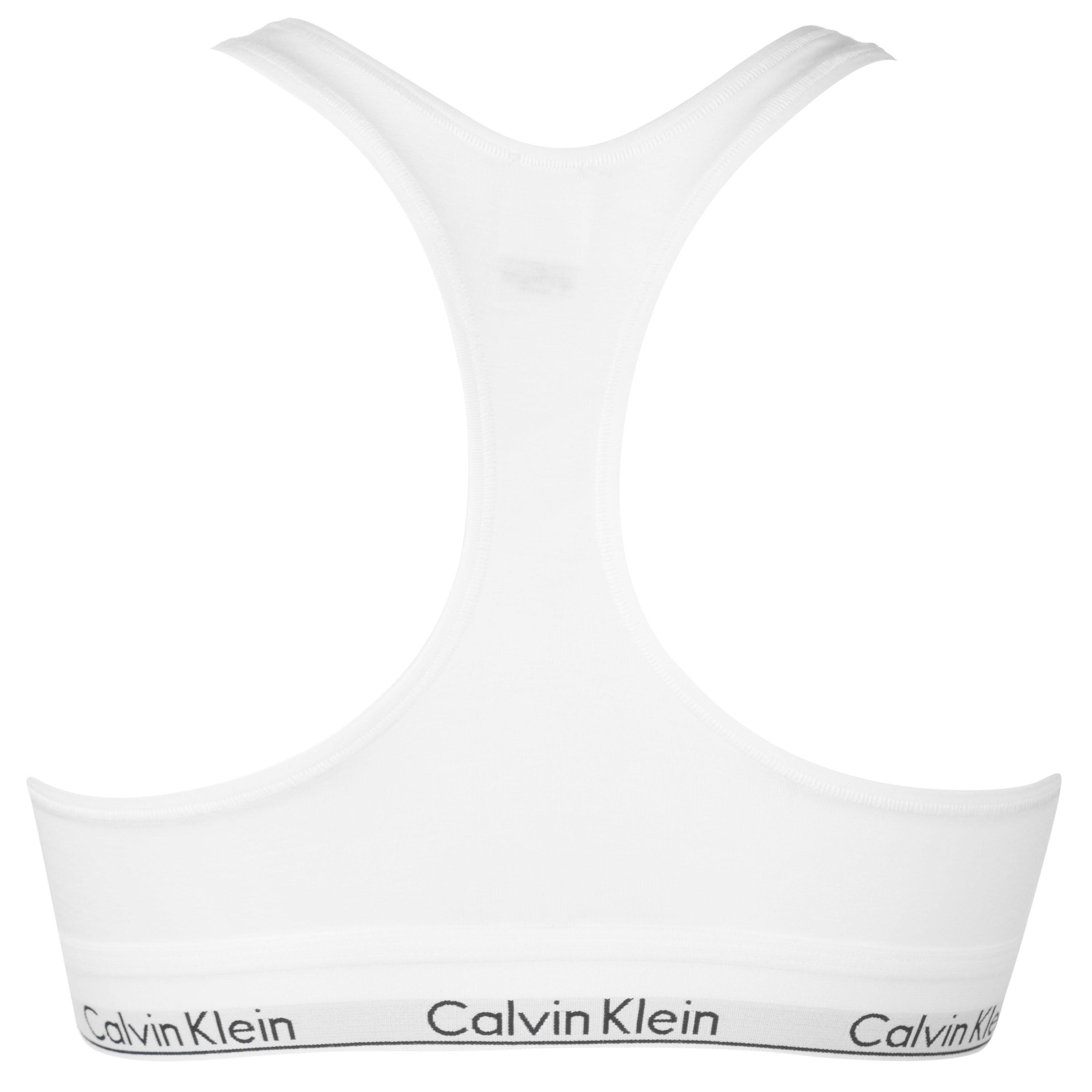 Blanc - Calvin Klein - Modern Cotton Logo Bralette - 6