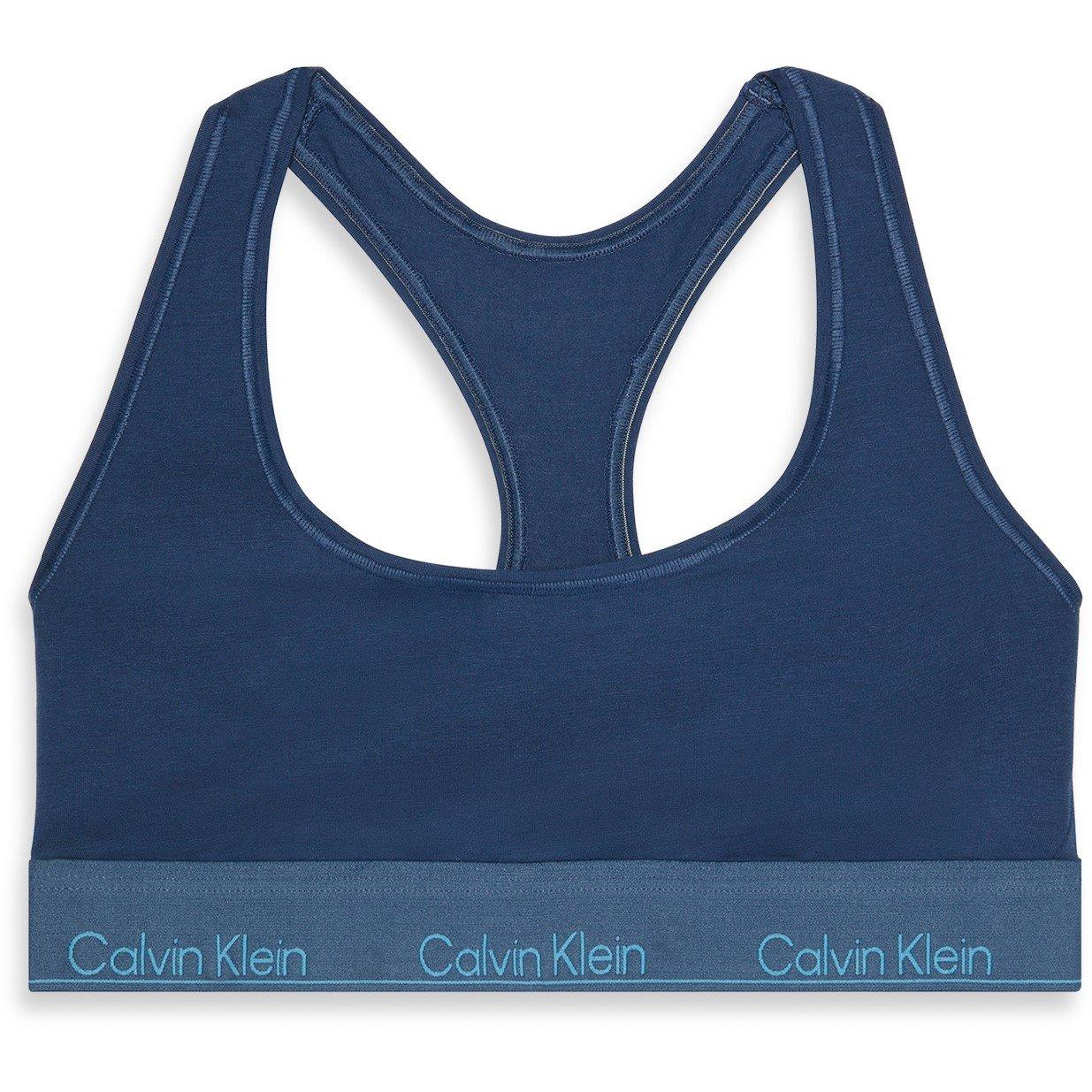 Calvin Klein Women's Modern Cotton Logo Bralette - Dark Denim - 10 (S)