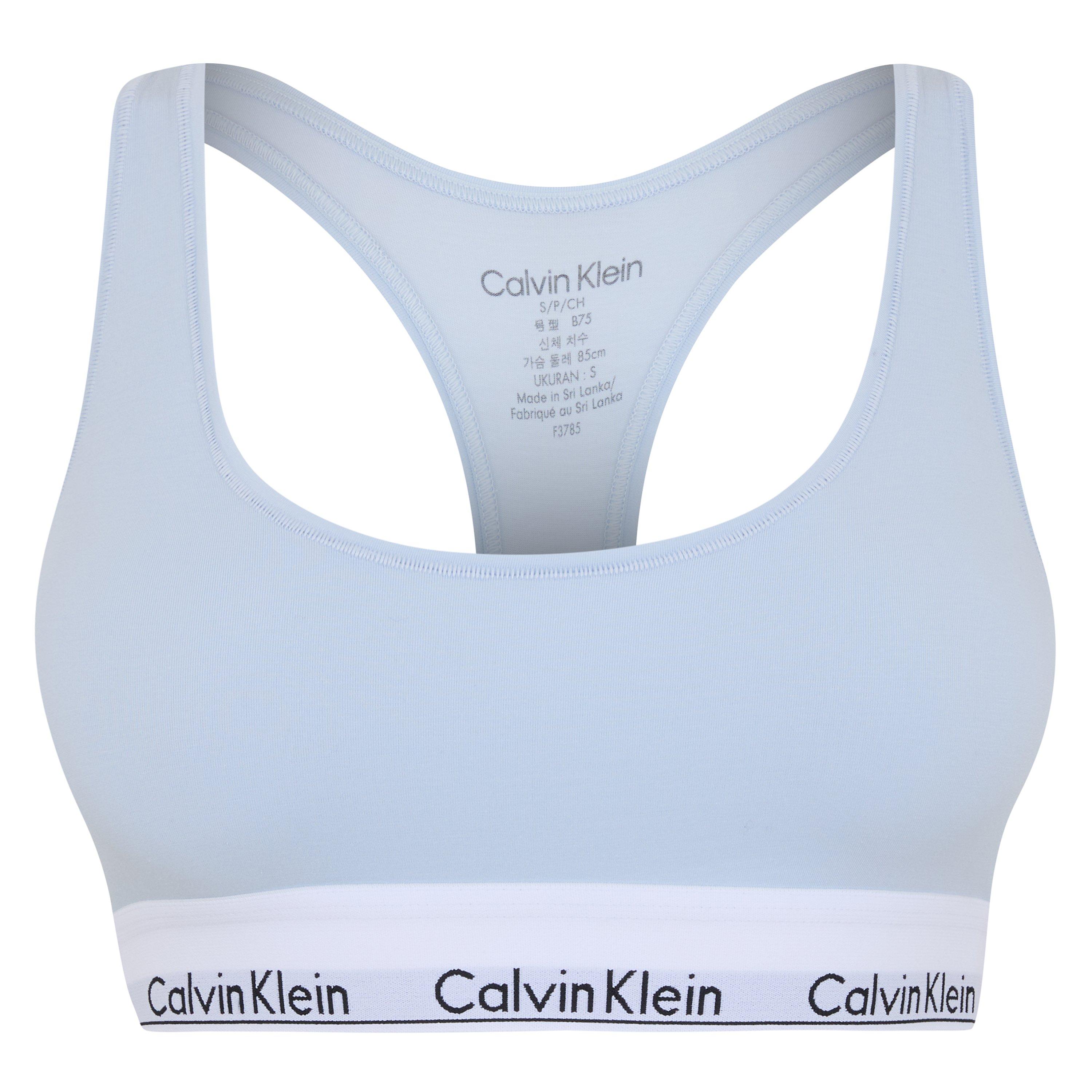 Calvin Klein Modern Cotton Logo Bralette Unlined Bralettes USC