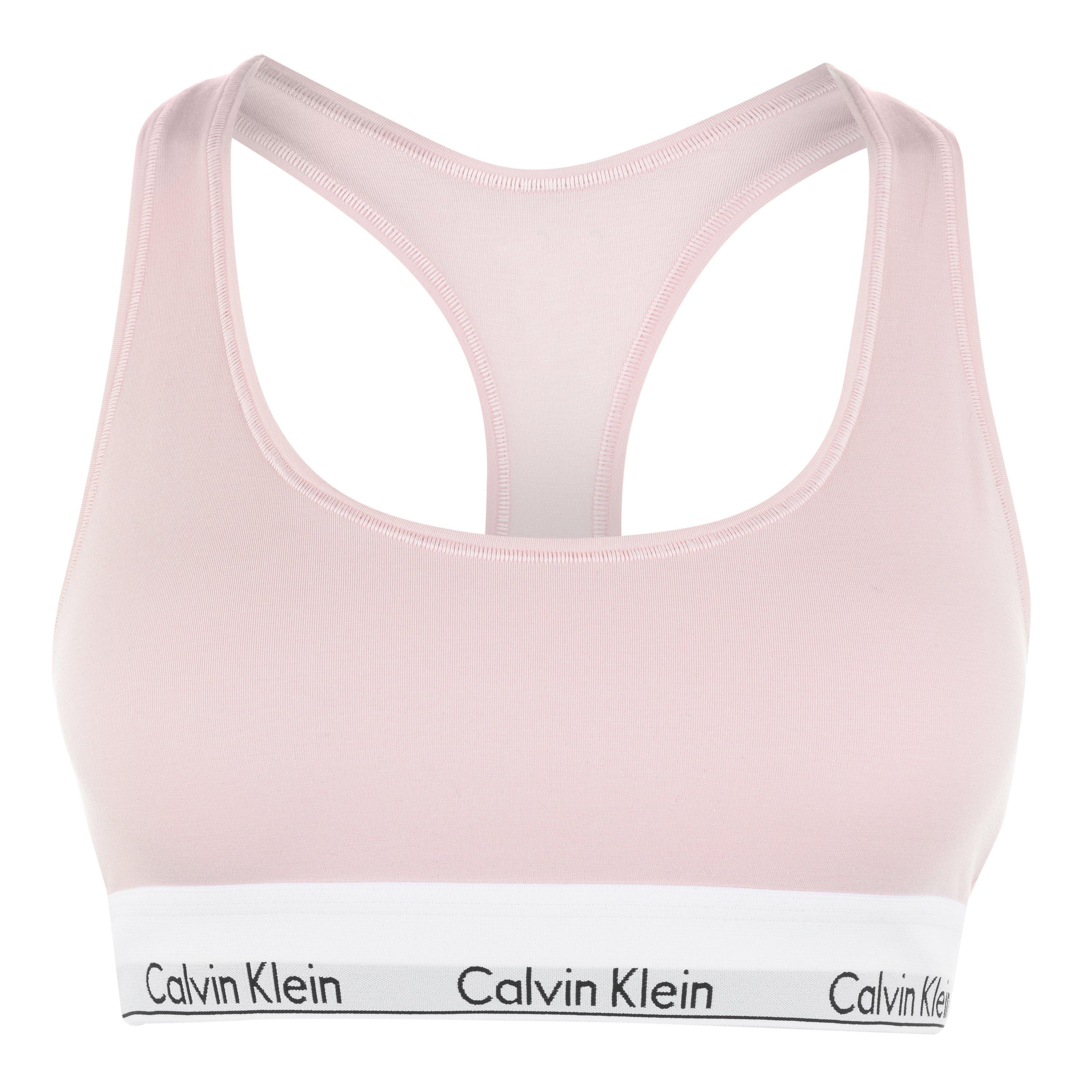 Calvin Klein Women's Modern Cotton Logo Bralette - Nymphs Thigh2nt - 12 (M)