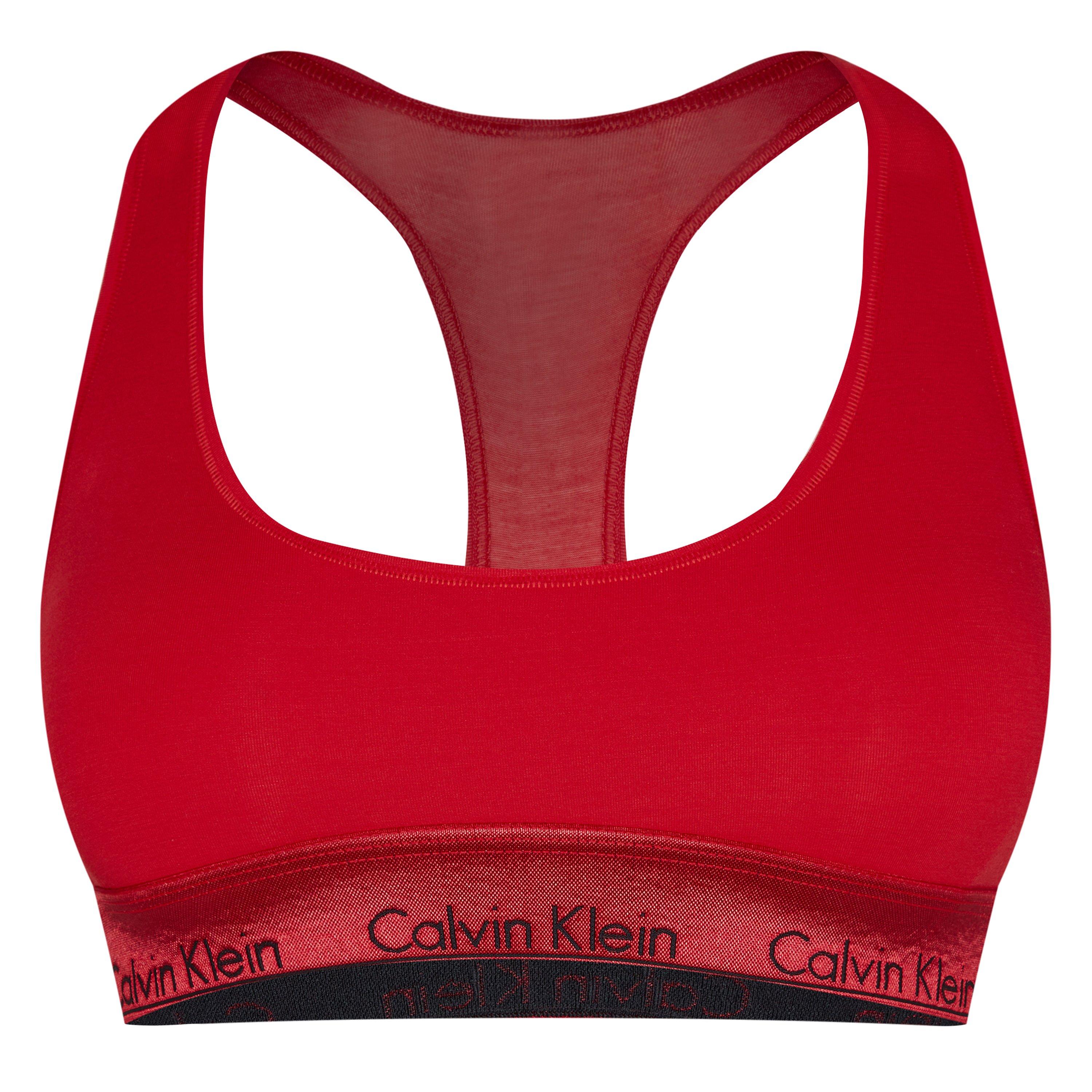 Calvin Klein Women's Modern Cotton Logo Bralette - Rouge - 8 (XS)