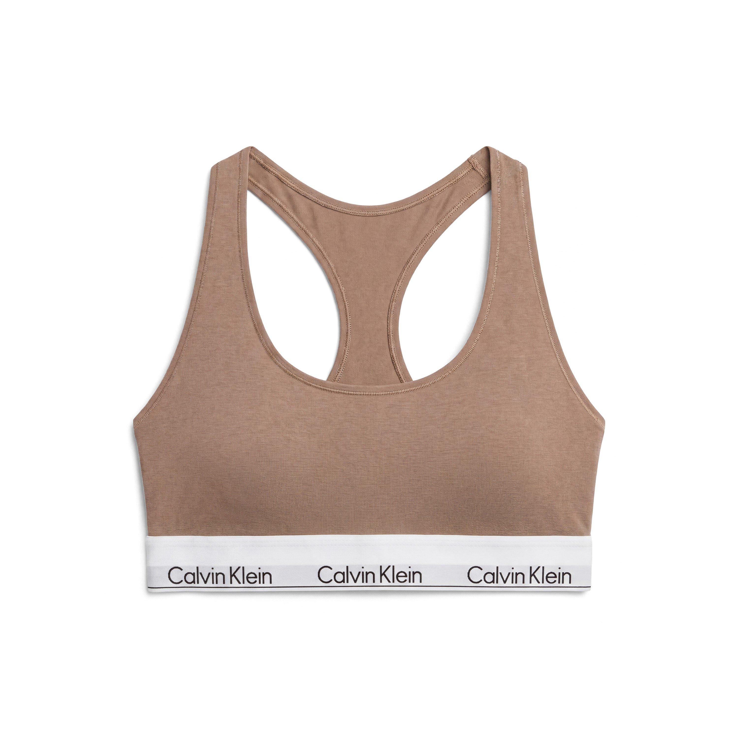 Calvin Klein Women's Modern Cotton Logo Bralette - Soft Mocha - 18 (2XL)