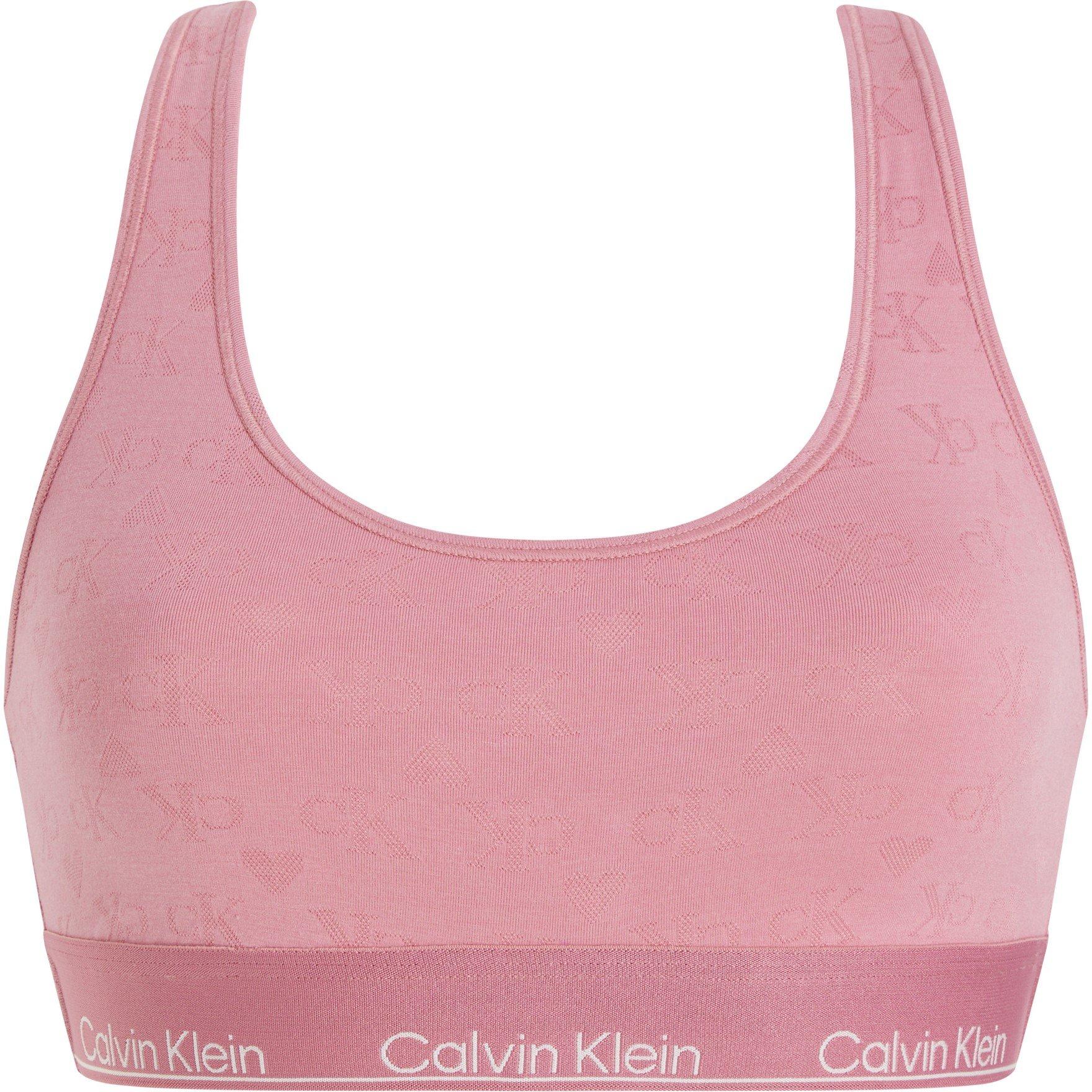 Calvin Klein Women's Modern Cotton Logo Bralette - Berry Pink - 8 (XS)