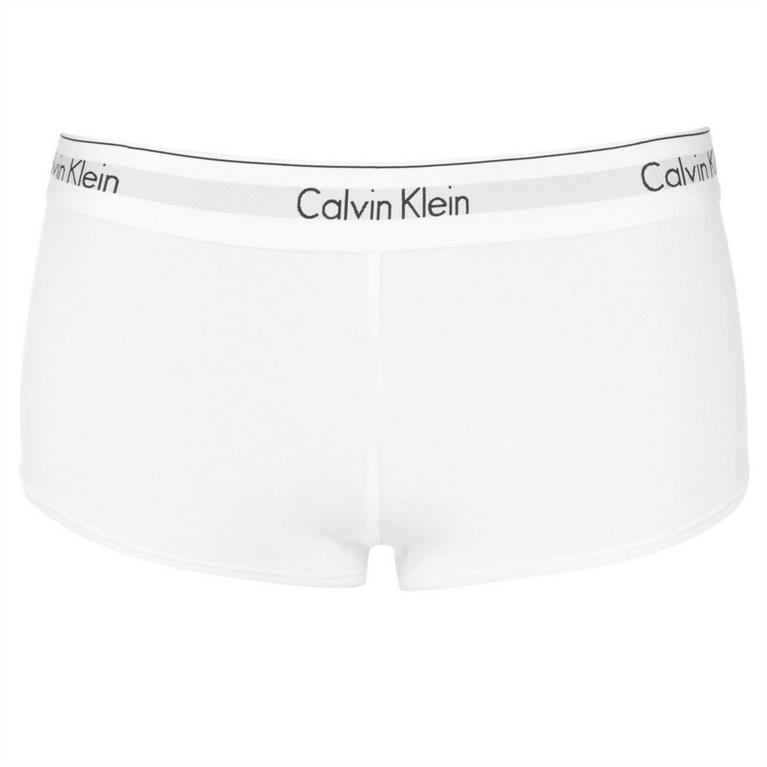 Blanc - Calvin Klein Locked Bucket Bag - Calvin Modern Cotton Boy Boy Shorts - 3
