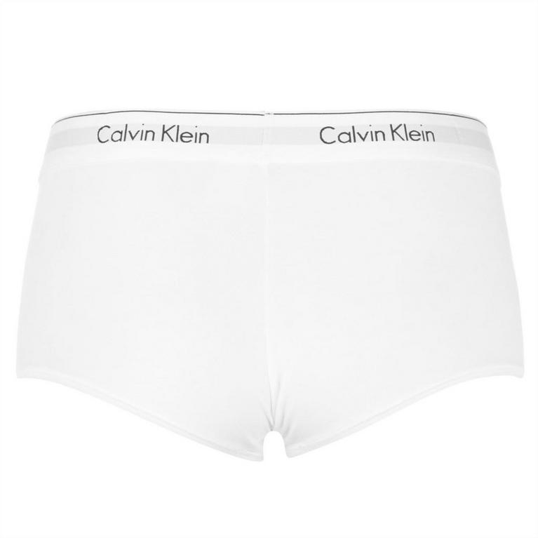 Blanc - Calvin Klein Locked Bucket Bag - Calvin Modern Cotton Boy Boy Shorts - 4