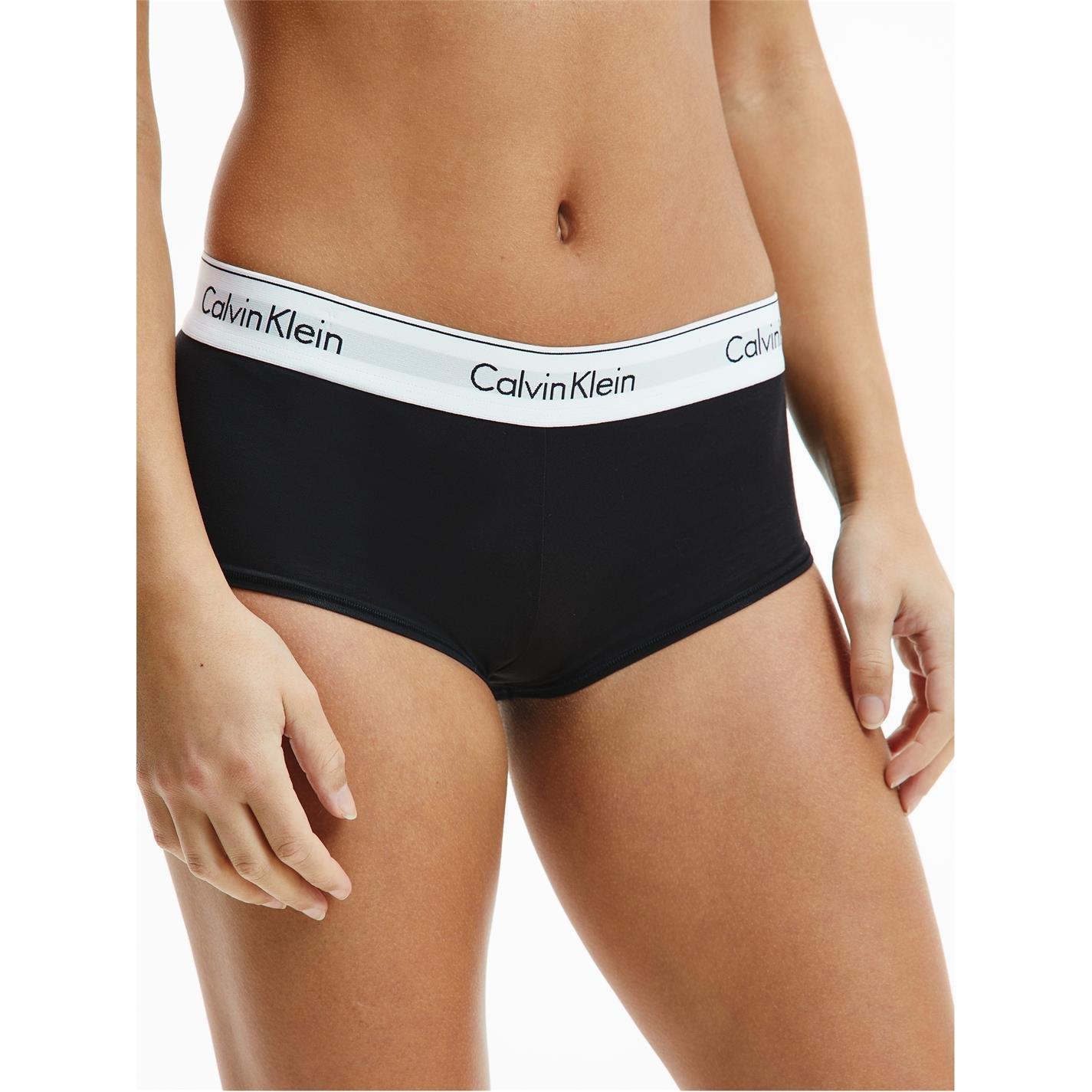 Calvin Klein Women's Modern Cotton Boy Boy Shorts - Black - Small