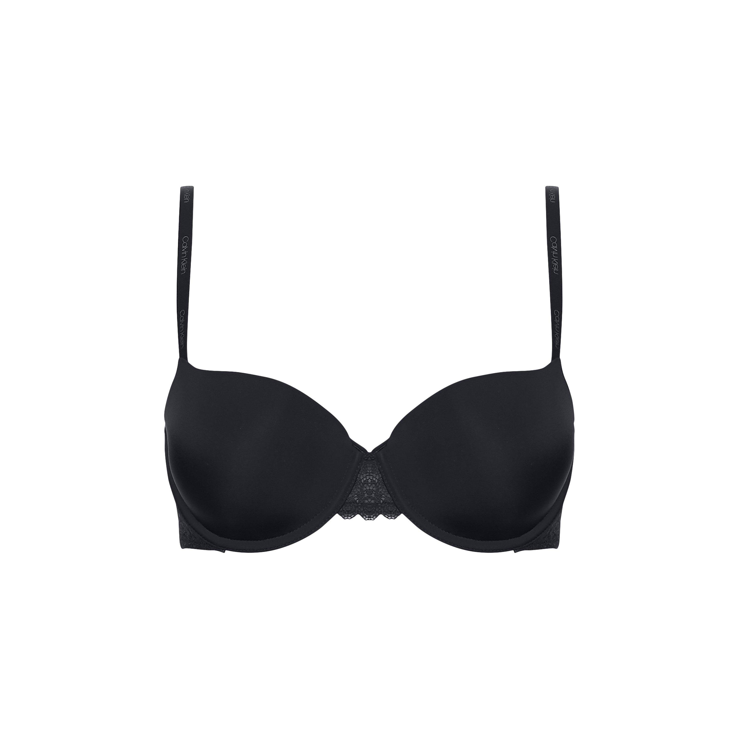 Black 001 - Calvin Klein - Flirty Balcony Bra - 1