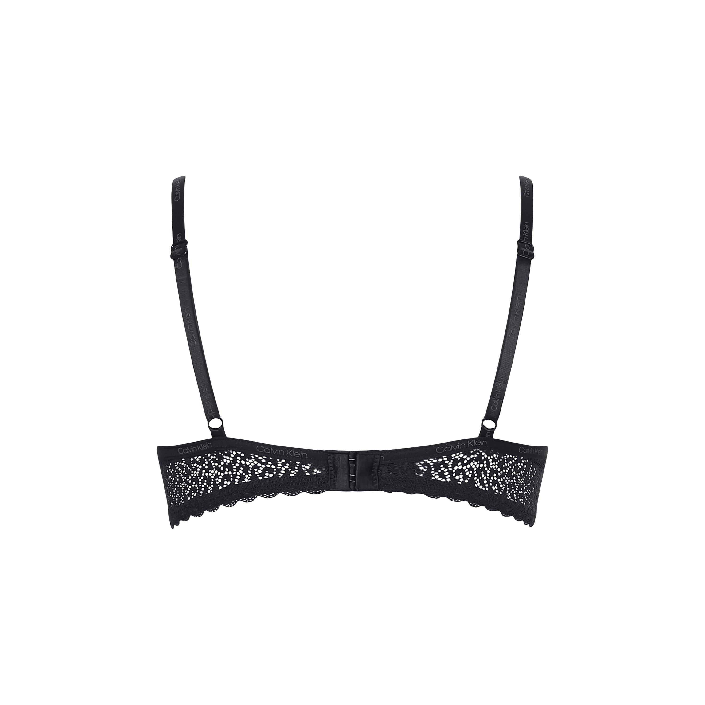 Black 001 - Calvin Klein - Calvin Flirty Balcony Bra - 2