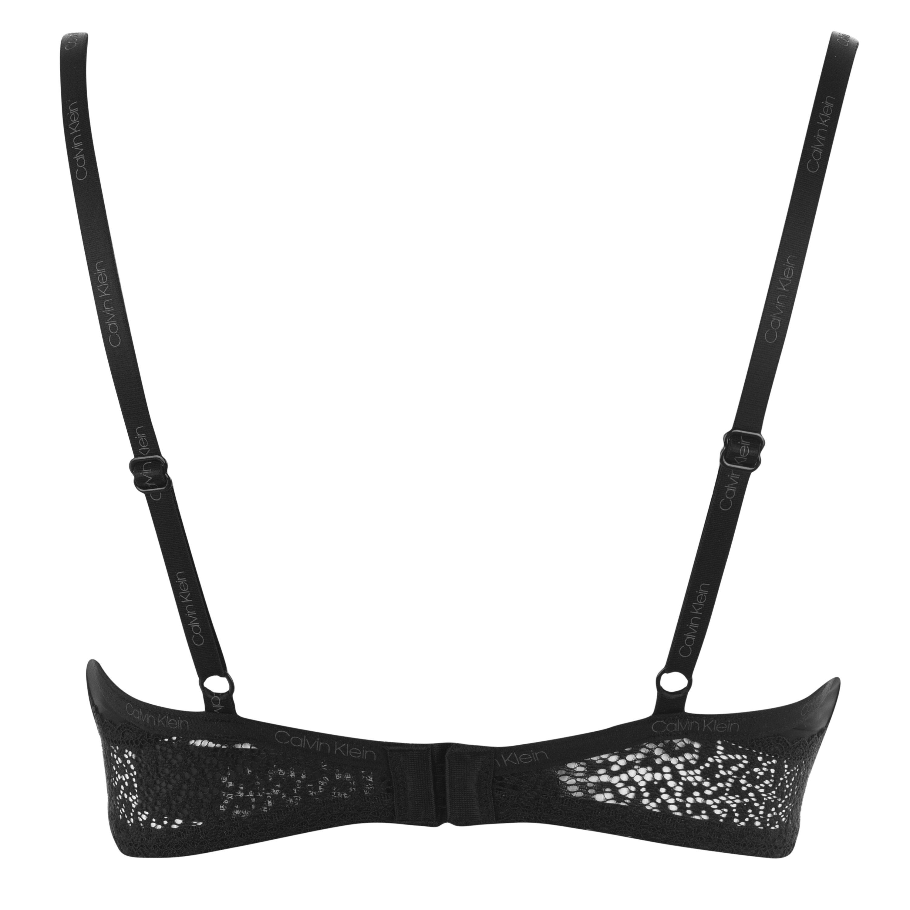 Black 001 - Calvin Klein - Calvin Flirty Balcony Bra - 7