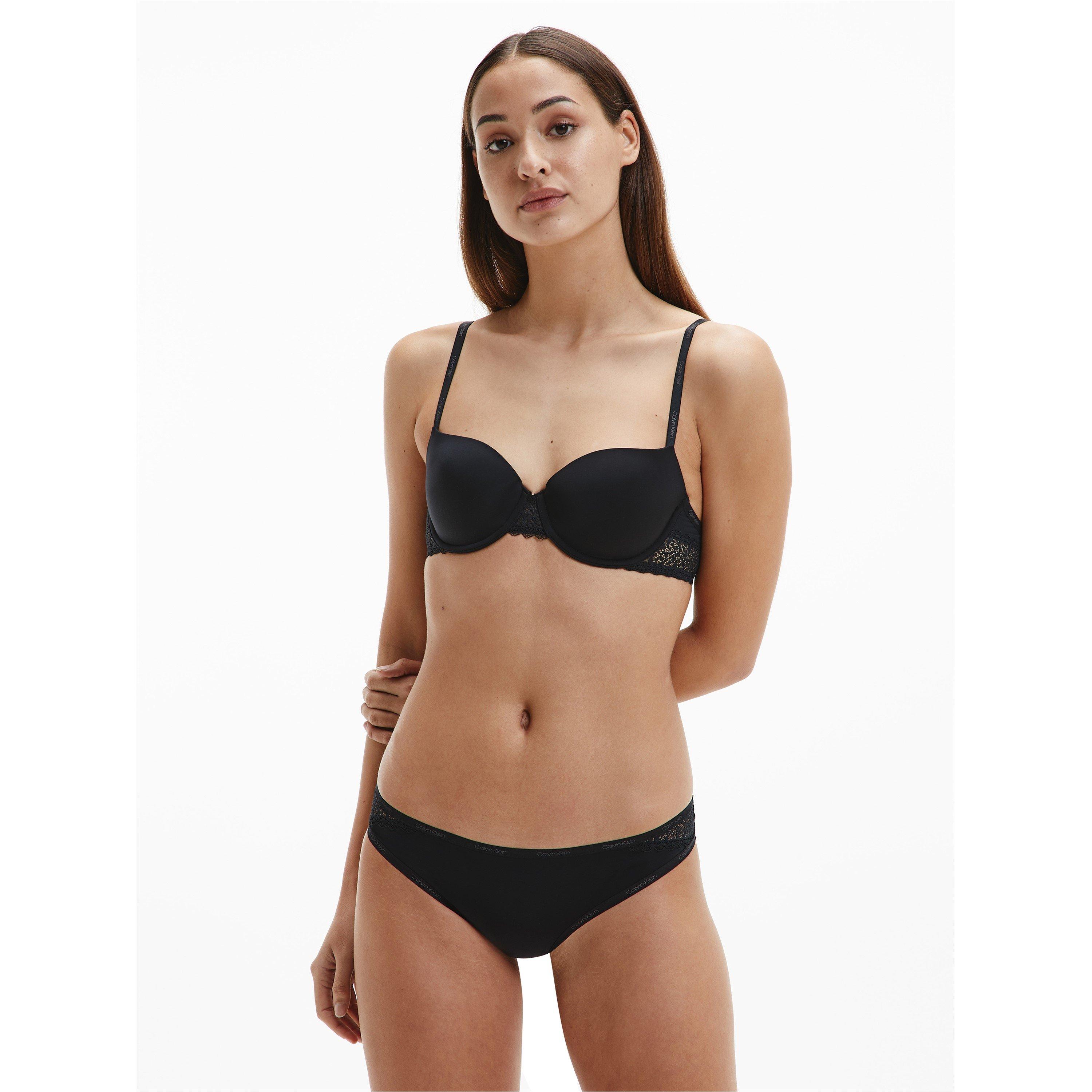 Black 001 - Calvin Klein - Calvin Flirty Balcony Bra - 5