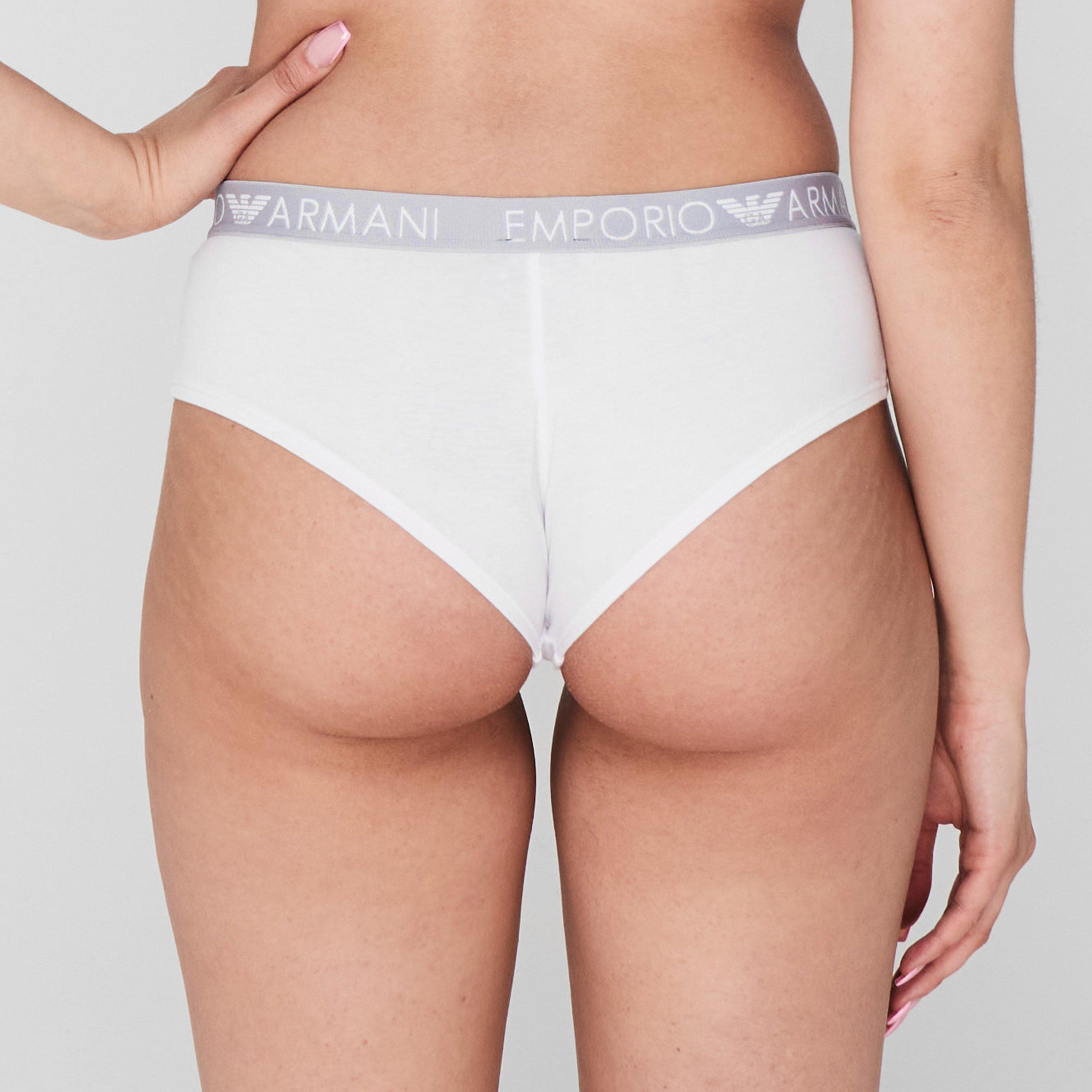 White 04710 - Emporio Armani - 2 Pack Cheeky Pants - 3