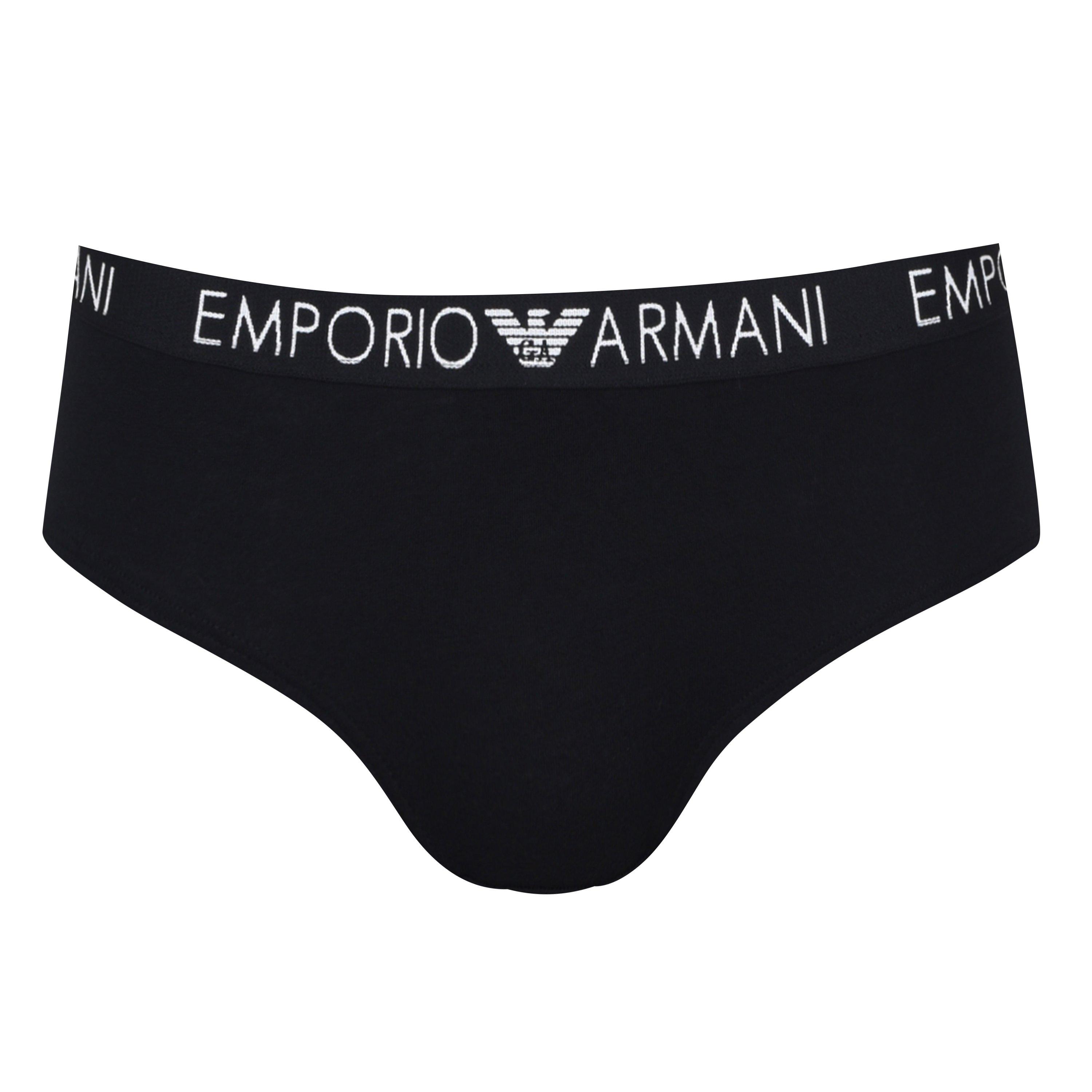 Wht/Blk 00911 - Emporio Armani - 2 Pack Cheeky Pants - 5