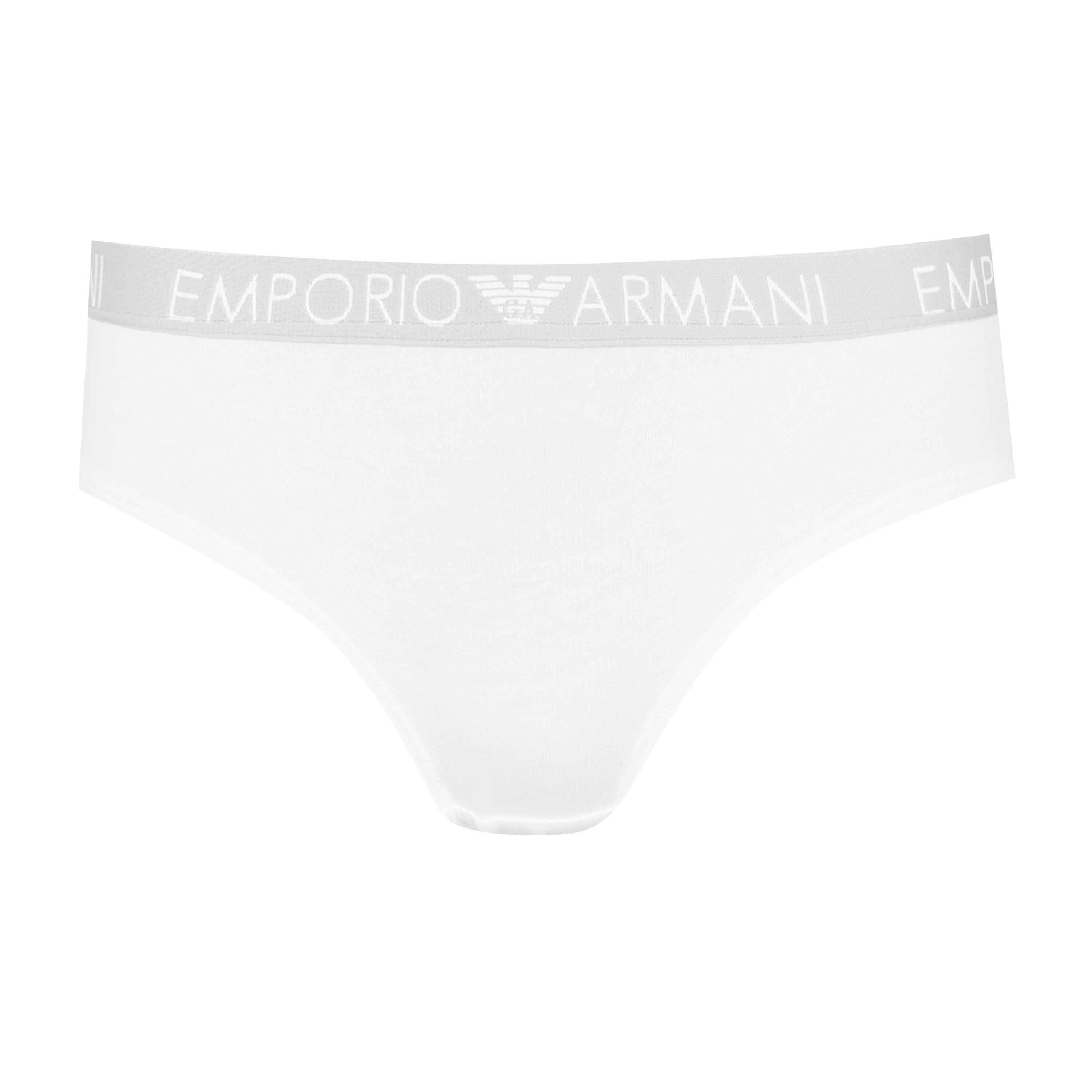 Wht/Blk 00911 - Emporio Armani - 2 Pack Cheeky Pants - 6