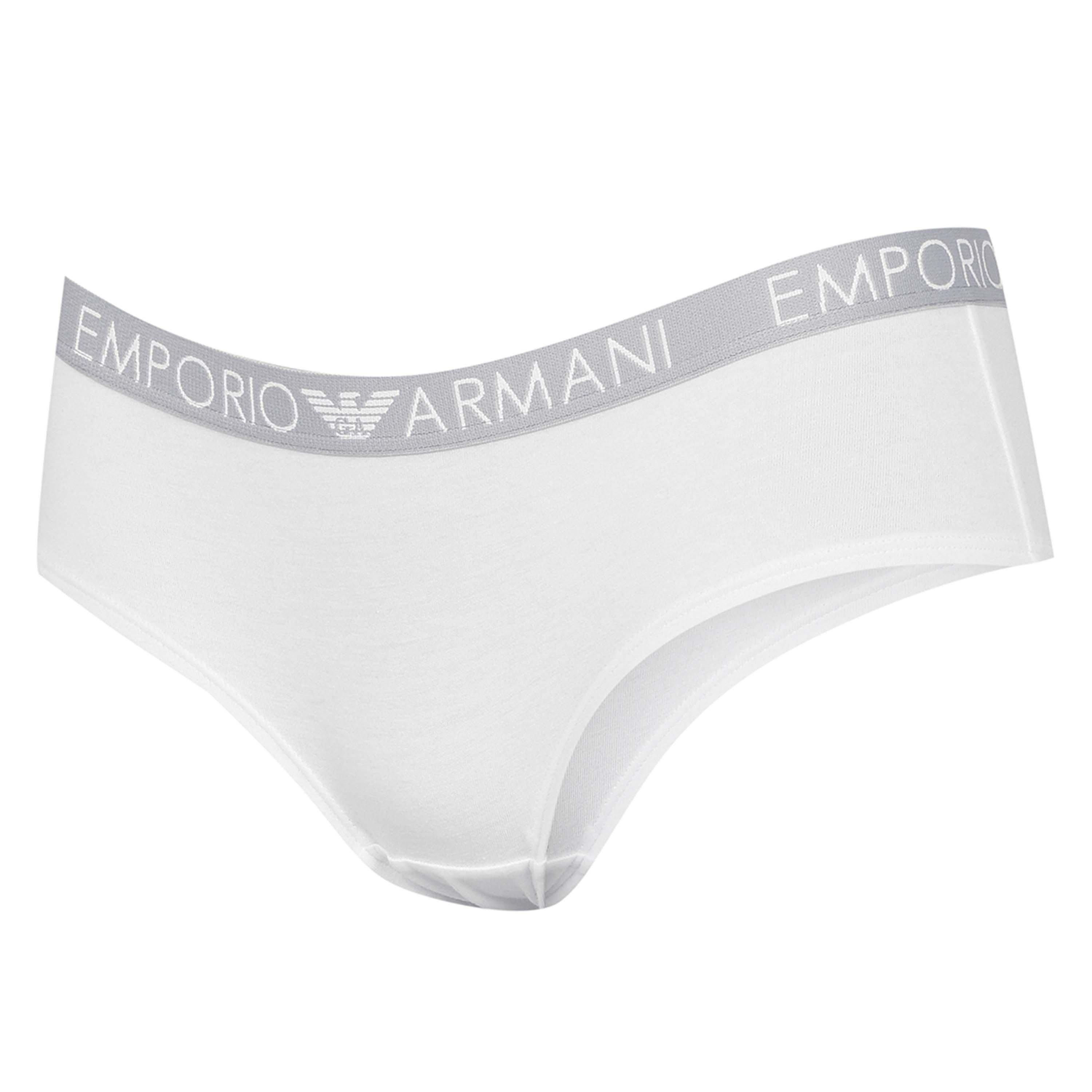 Wht/Blk 00911 - Emporio Armani - 2 Pack Cheeky Pants - 10