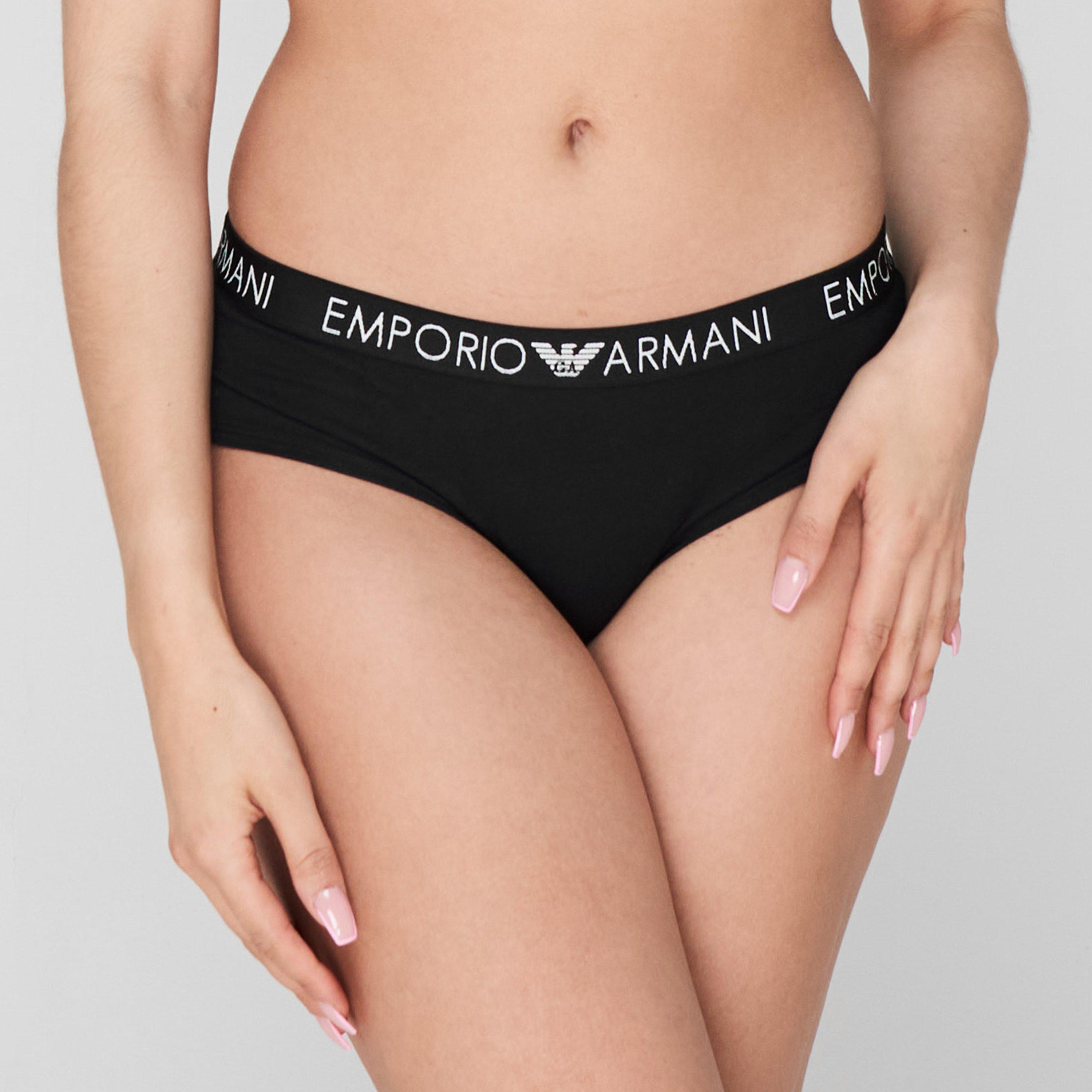 Wht/Blk 00911 - Emporio Armani - 2 Pack Cheeky Pants - 3