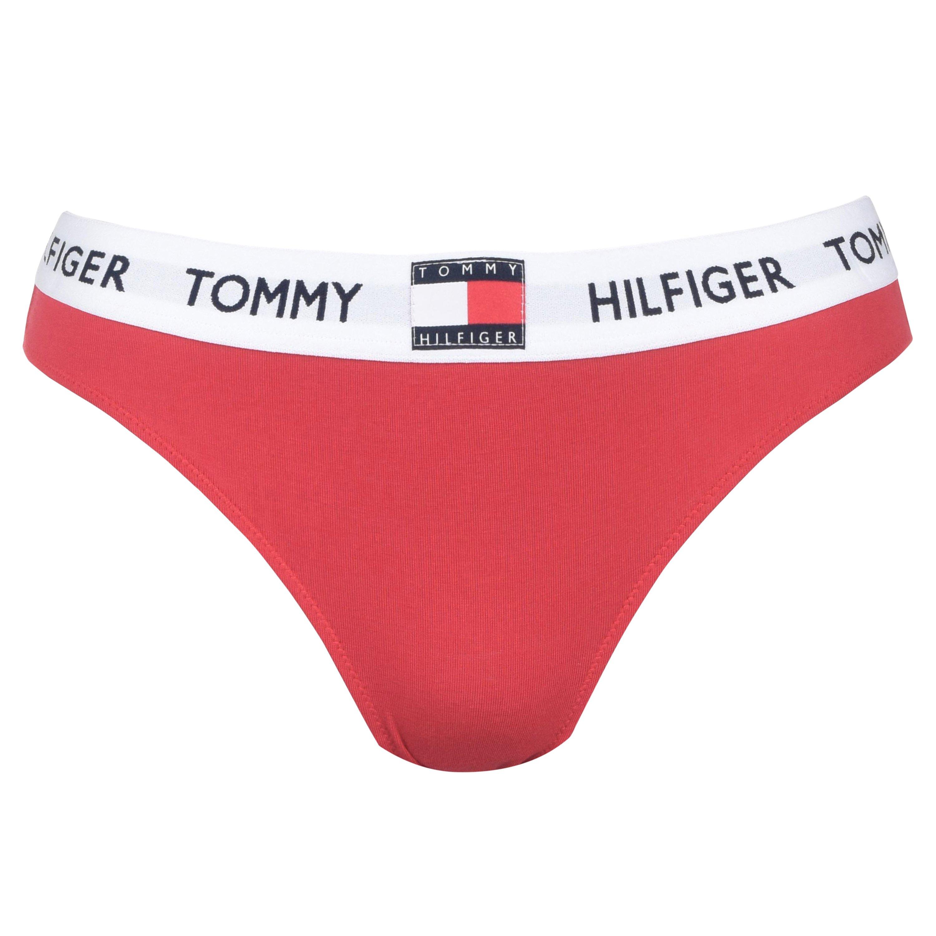 Tommy Hilfiger Women's Tango Red Xcn 85 Cotton Bikini Briefs - 14 (L)