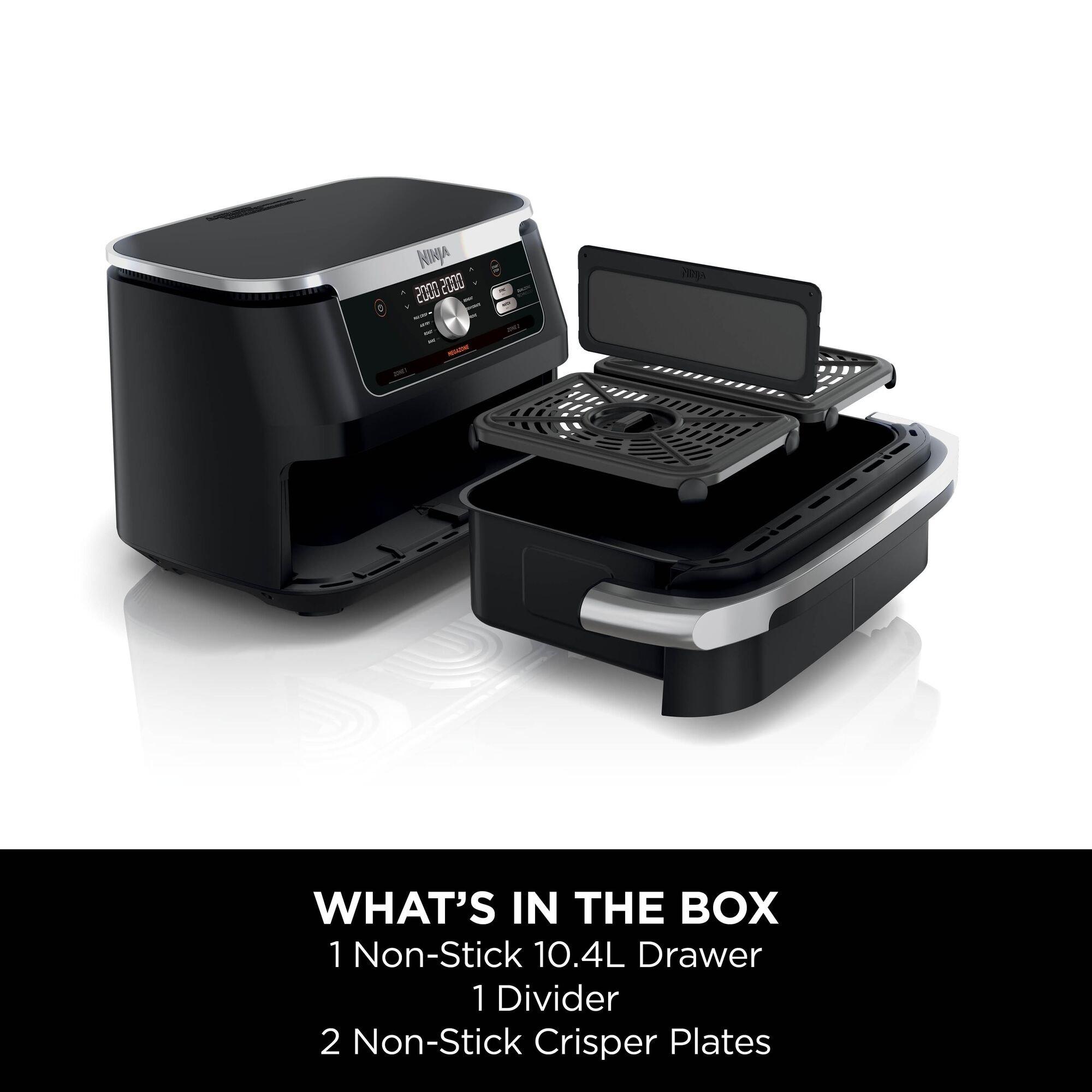 Black - Ninja - Foodi FlexDrawer Air Fryer 10.4L AF500UK - 12