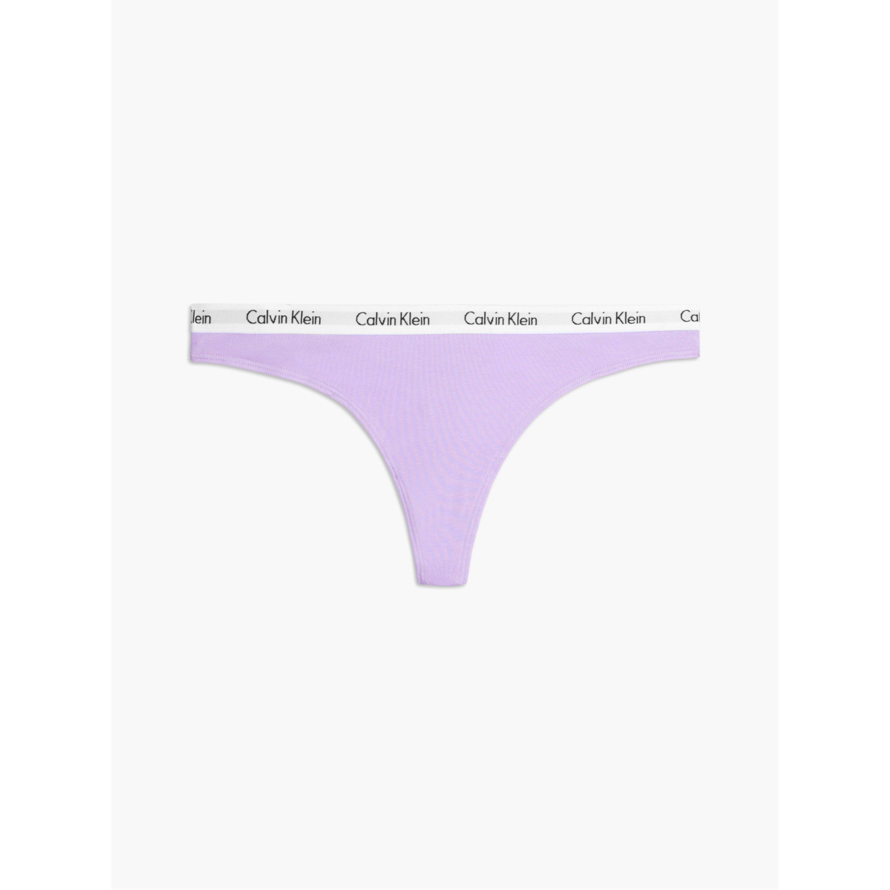 Calvin Klein Women's Carousel Thong - Pastel Lilac - 14 (L)