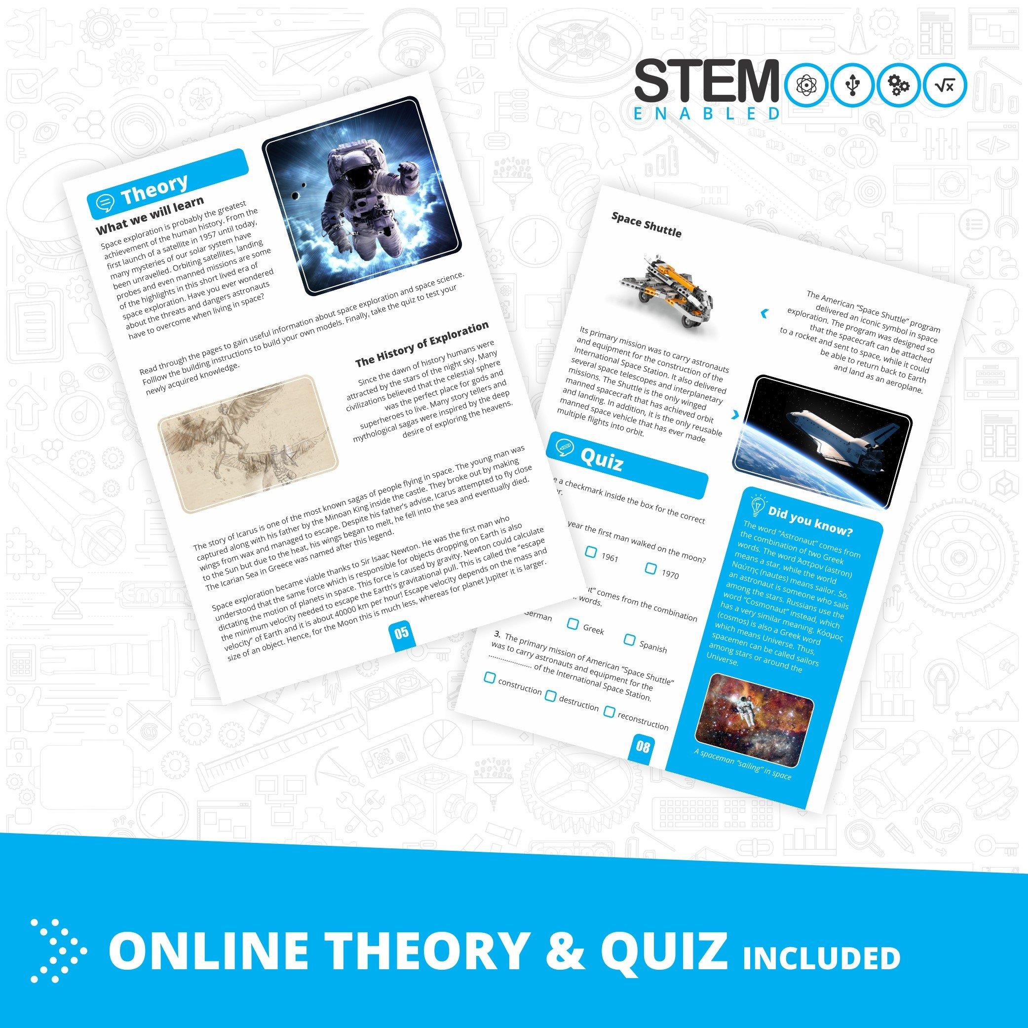 Multi - Engino - Inventor Mechanics Space Shuttle w 5 Models - 3