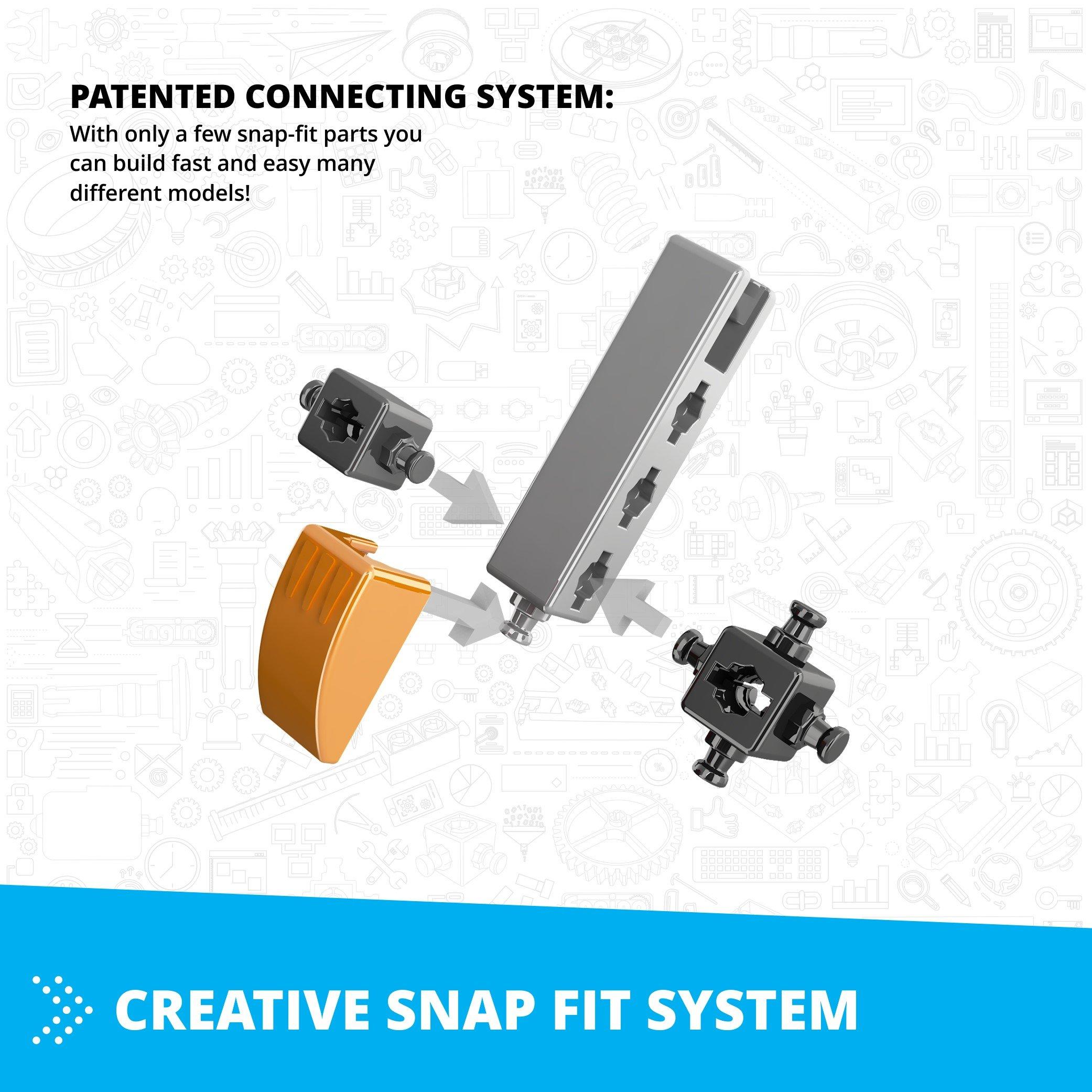Multi - Engino - Inventor Mechanics Space Shuttle w 5 Models - 7