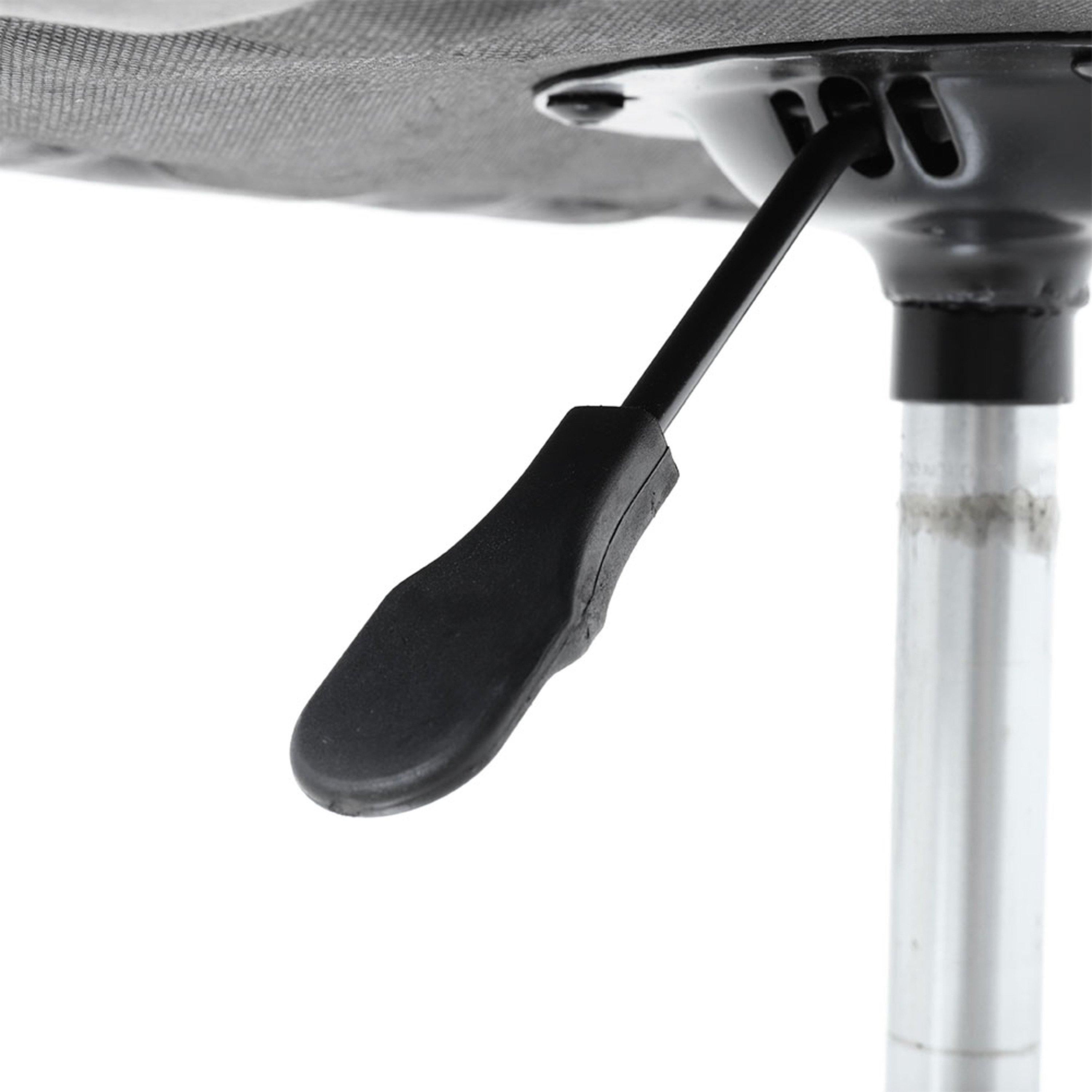 Grey - Kabinet UK - One Modern Velvet Bar Stool with Silver Base - 9