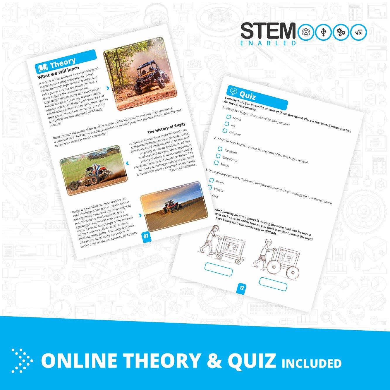 Multi - Engino - Inventor Motorized 4 Wheeled Extreme bike w 10 mod - 6