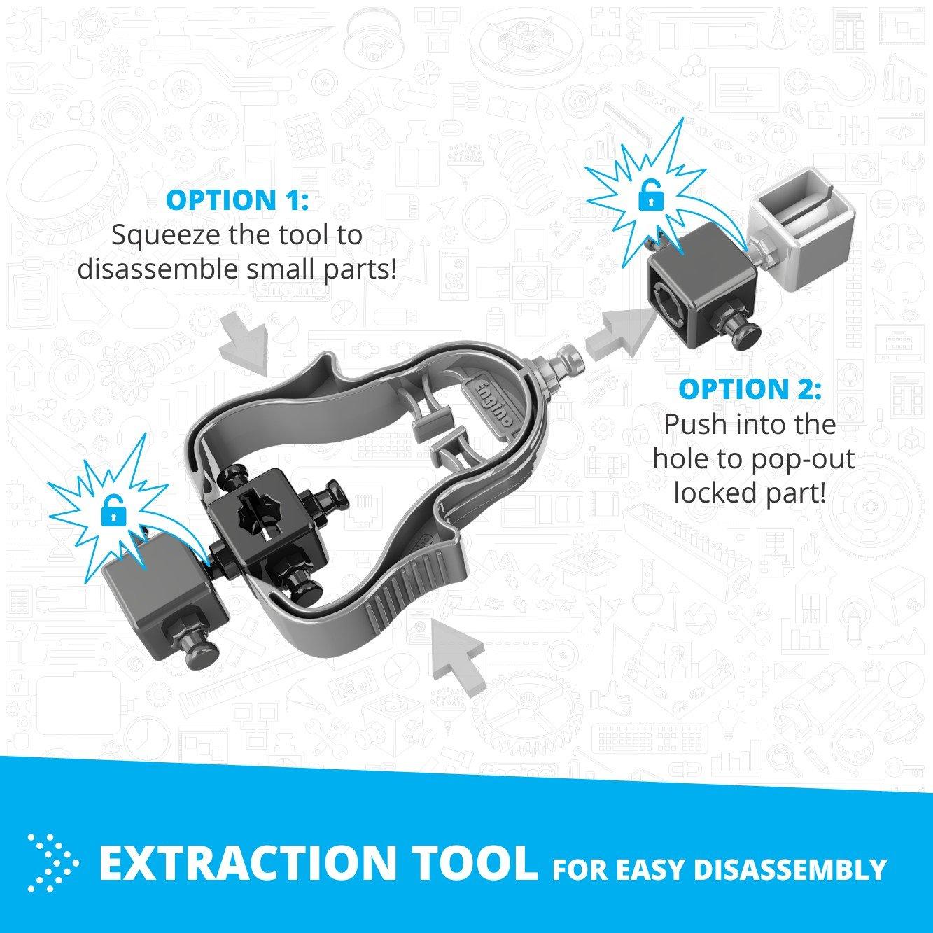 Multi - Engino - Inventor Motorized 4 Wheeled Extreme bike w 10 mod - 9