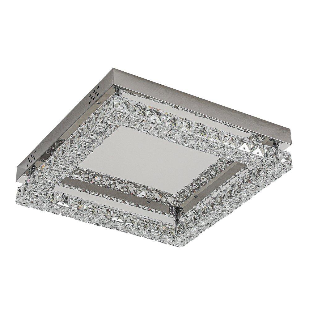 White - Kabinet UK - Modern Square Crystal Ceiling Light - 3