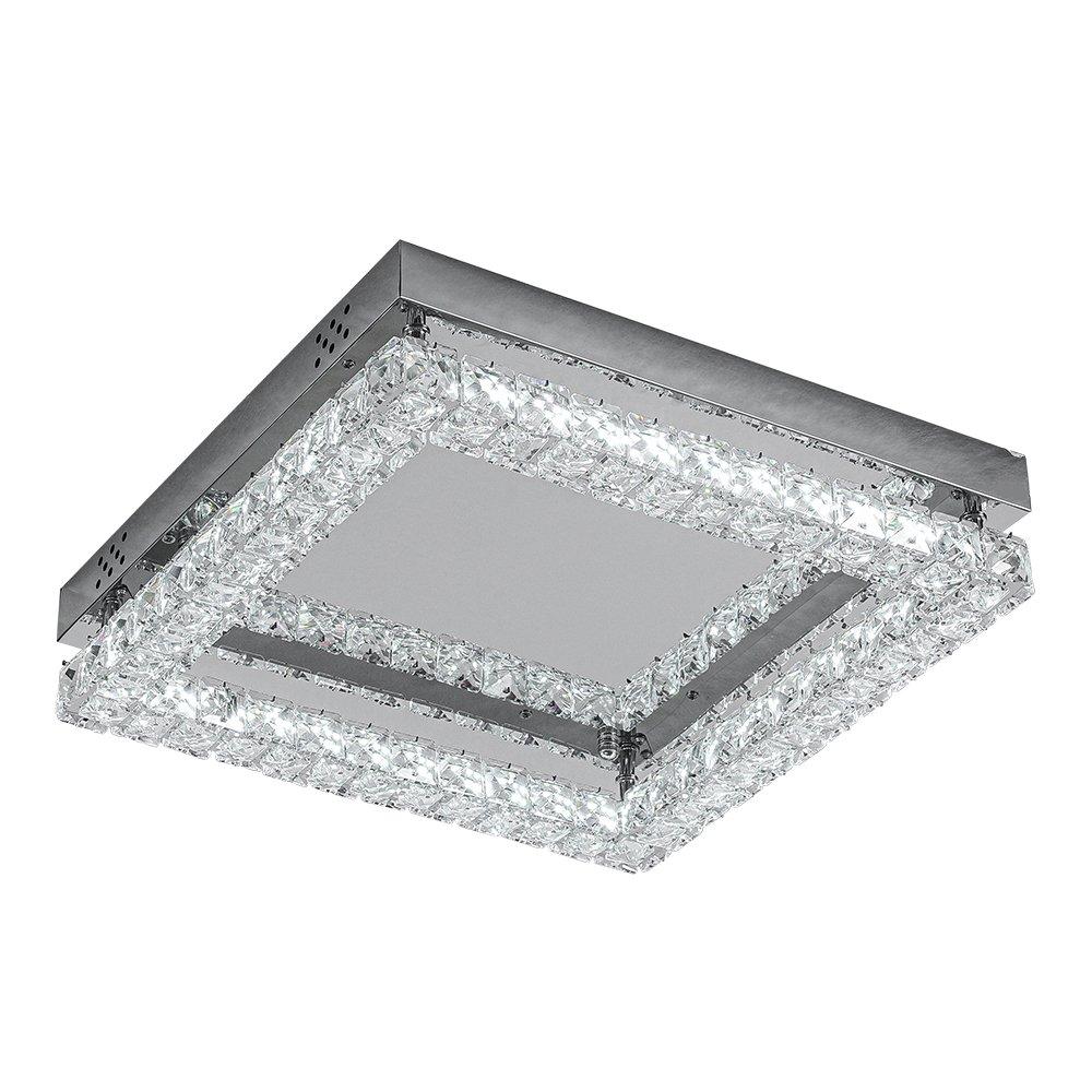 White - Kabinet UK - Modern Square Crystal Ceiling Light - 4