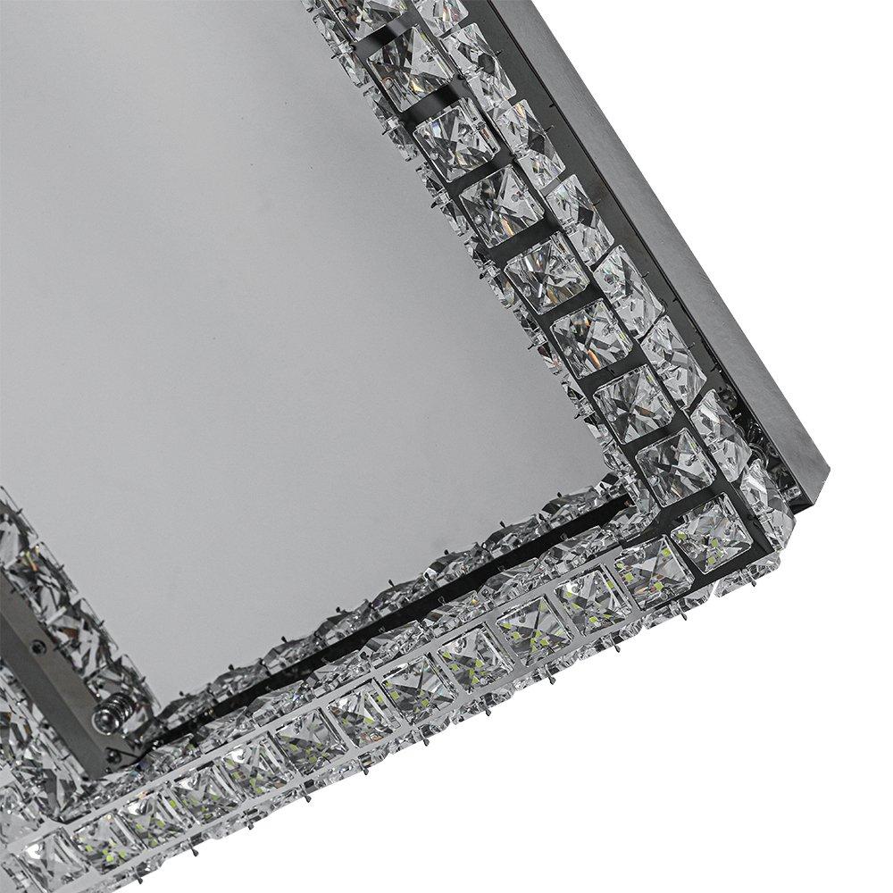 White - Kabinet UK - Modern Square Crystal Ceiling Light - 5