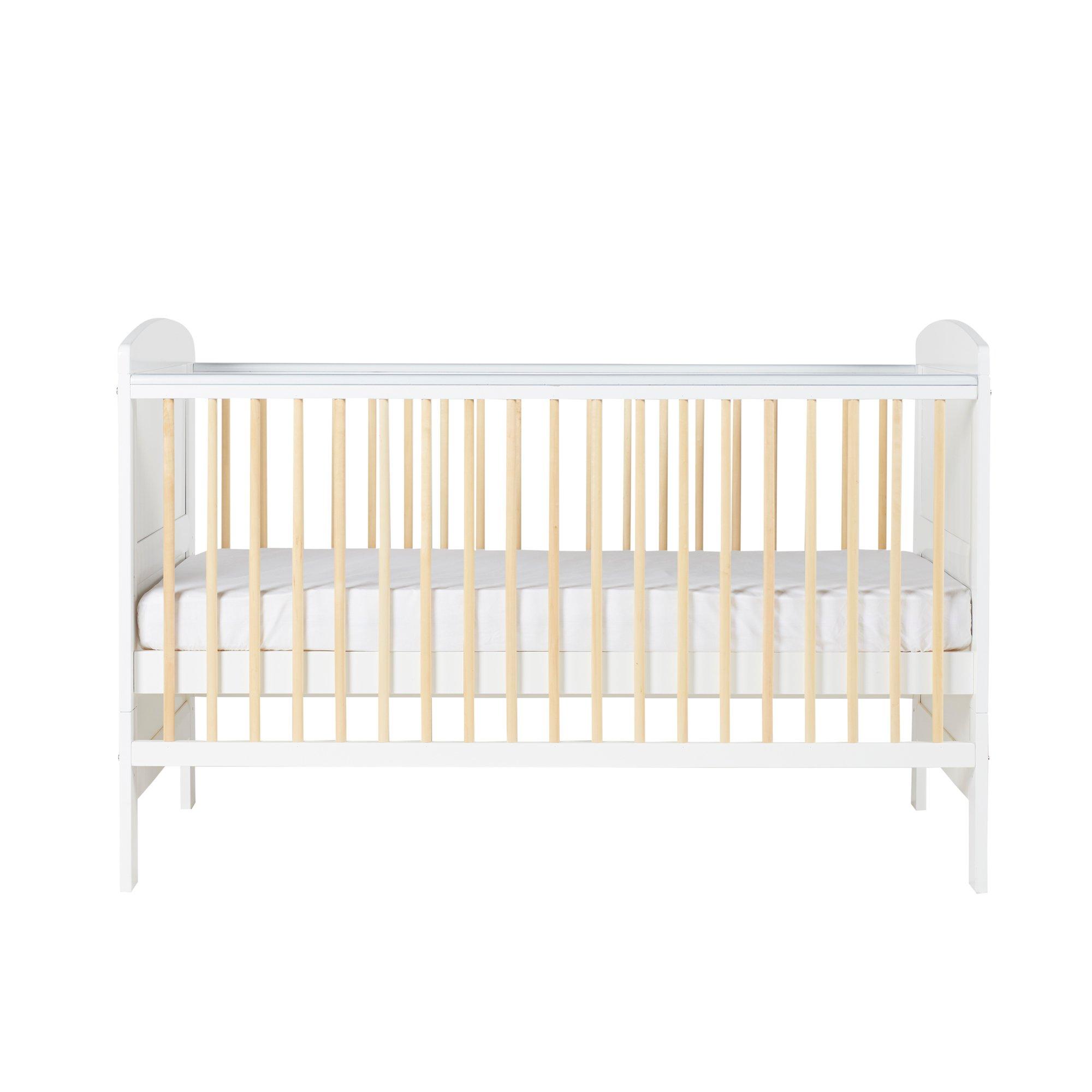 Scandi White - Ickle Bubba - Coleby Classic Scandi Cot Bed and Fibre Mattress - 4
