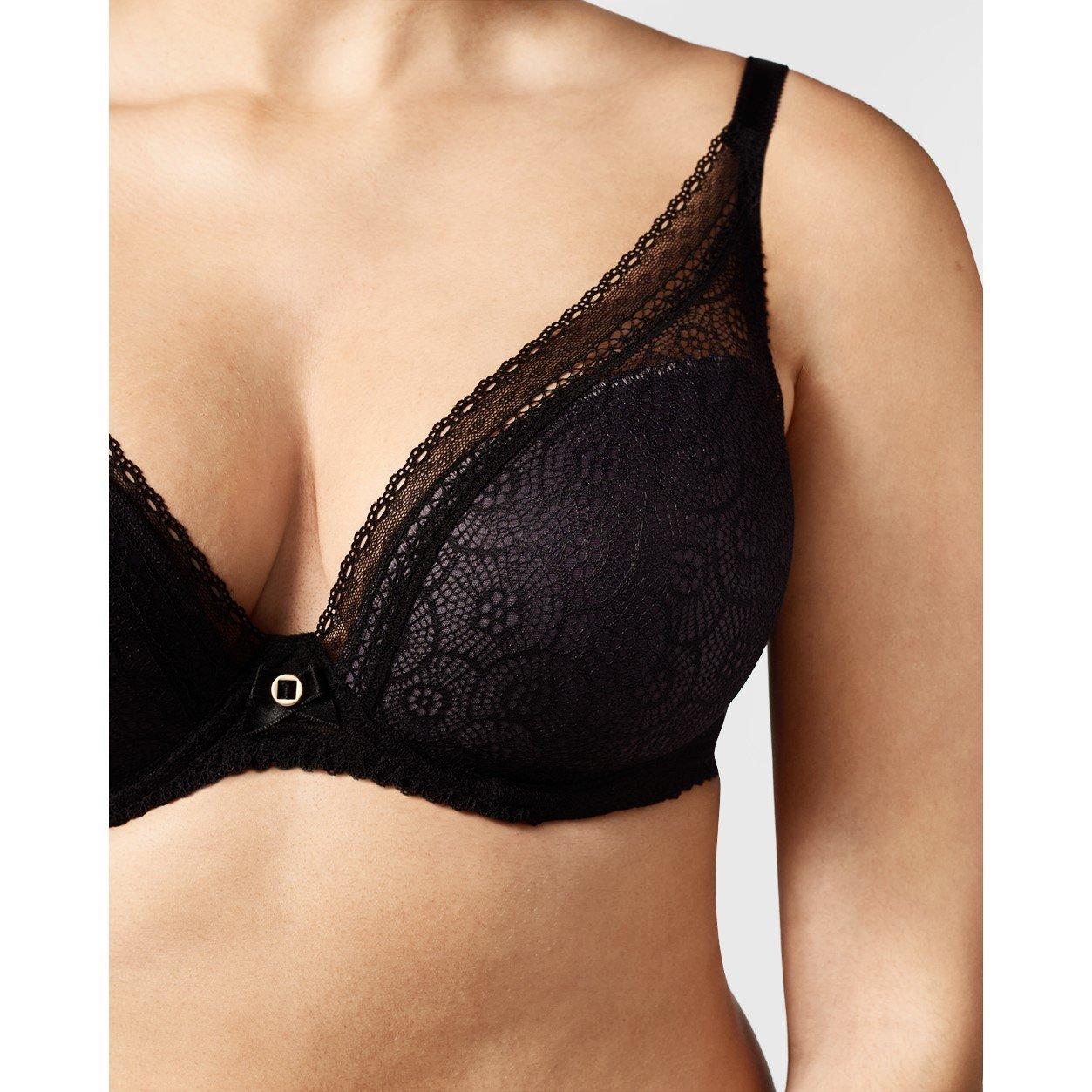 Black - Chantelle - Festivite Plunge T-shirt bra - 4