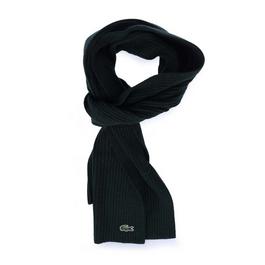 Lacoste Ribbed Rectangular Wool Scarf