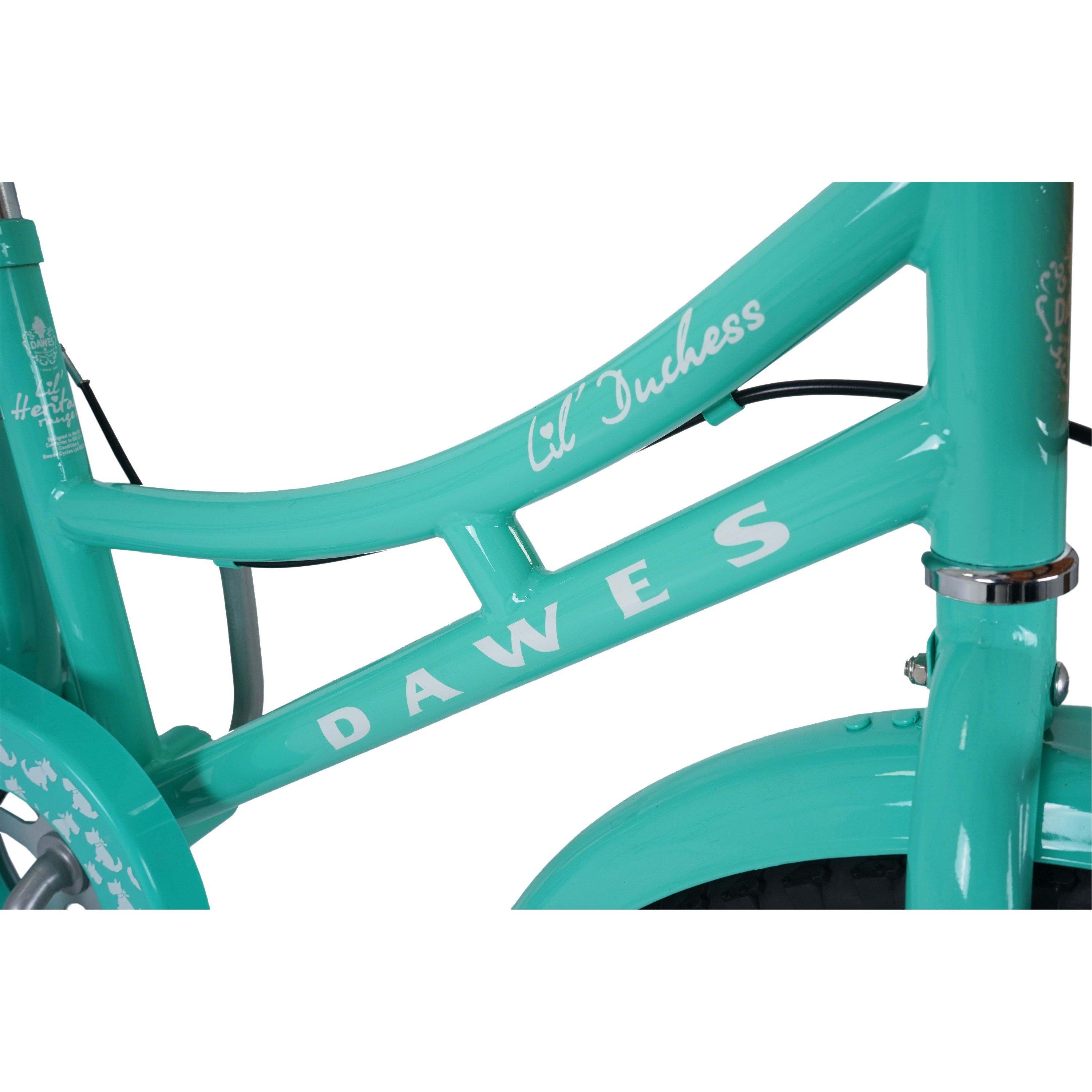 Turquoise - Dawes - Dawes 18 Lil Duchess Kids Heritage Bike - 4