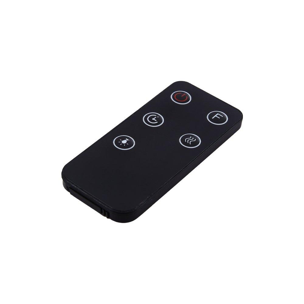 Black - Kabinet UK - Recessed Electric Fireplace TV Stand with Remote - 5