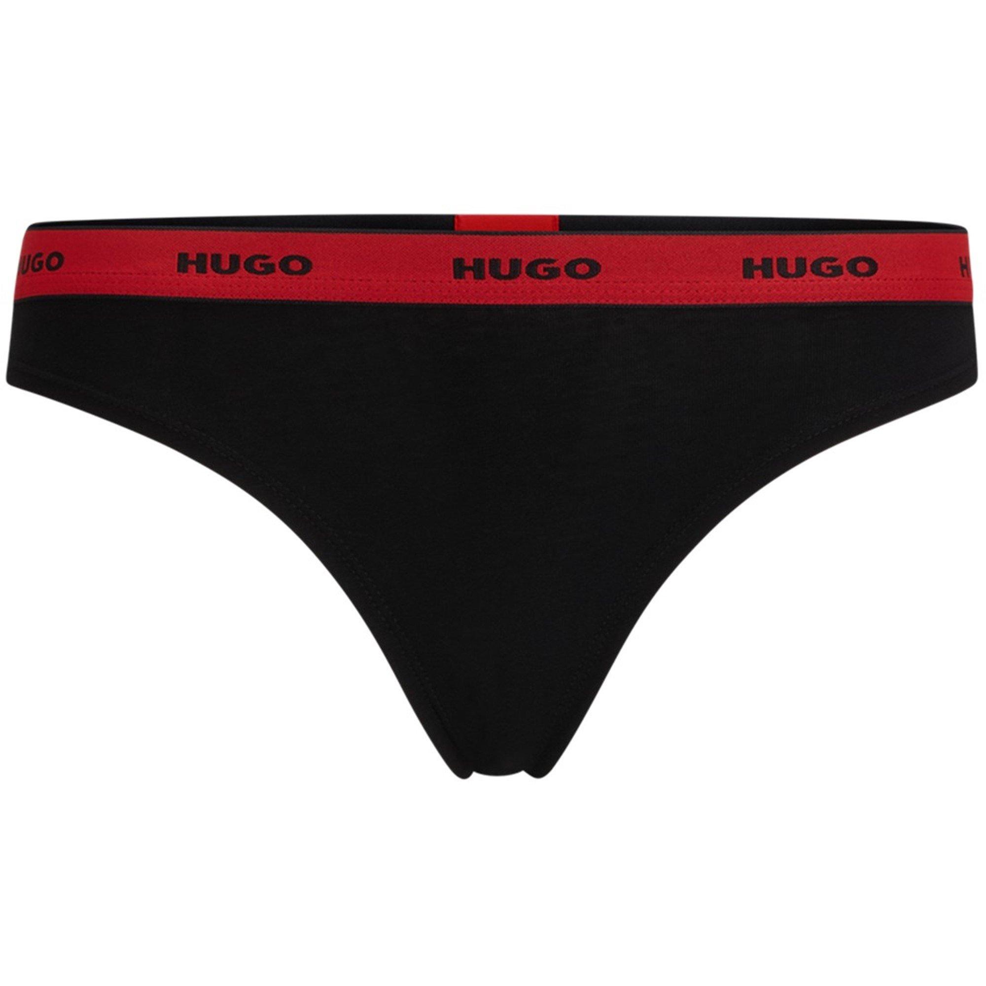 Black/Red - Hugo - Regular Rise Thong - 5